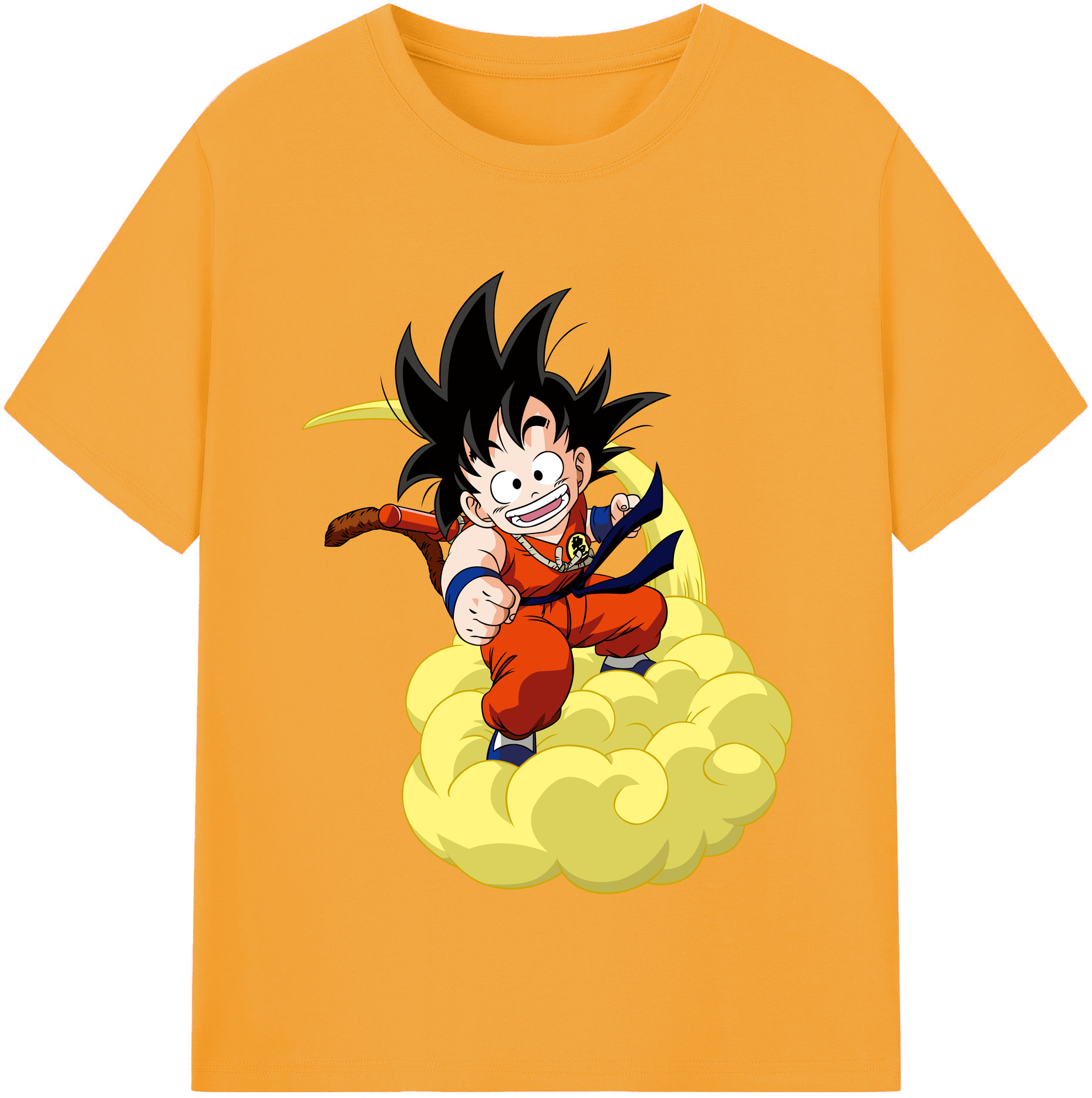 （画像用） ドラゴンボール 孫悟空（そん ごくう）Son Goku カカロット DRAGON BALL Kakarotto レディースカジュアルプリントTシャツ（綿100％）