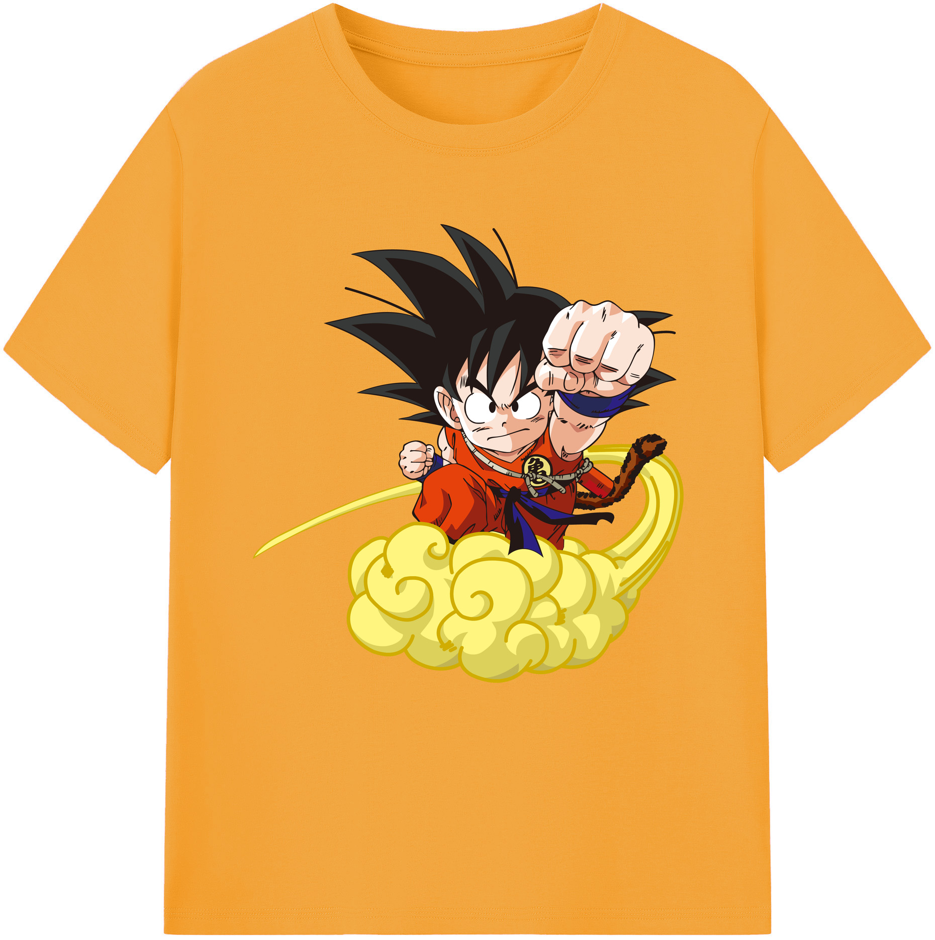 （画像用） ドラゴンボール 孫悟空（そん ごくう）Son Goku カカロット DRAGON BALL Kakarotto レディースカジュアルプリントTシャツ（綿100％）