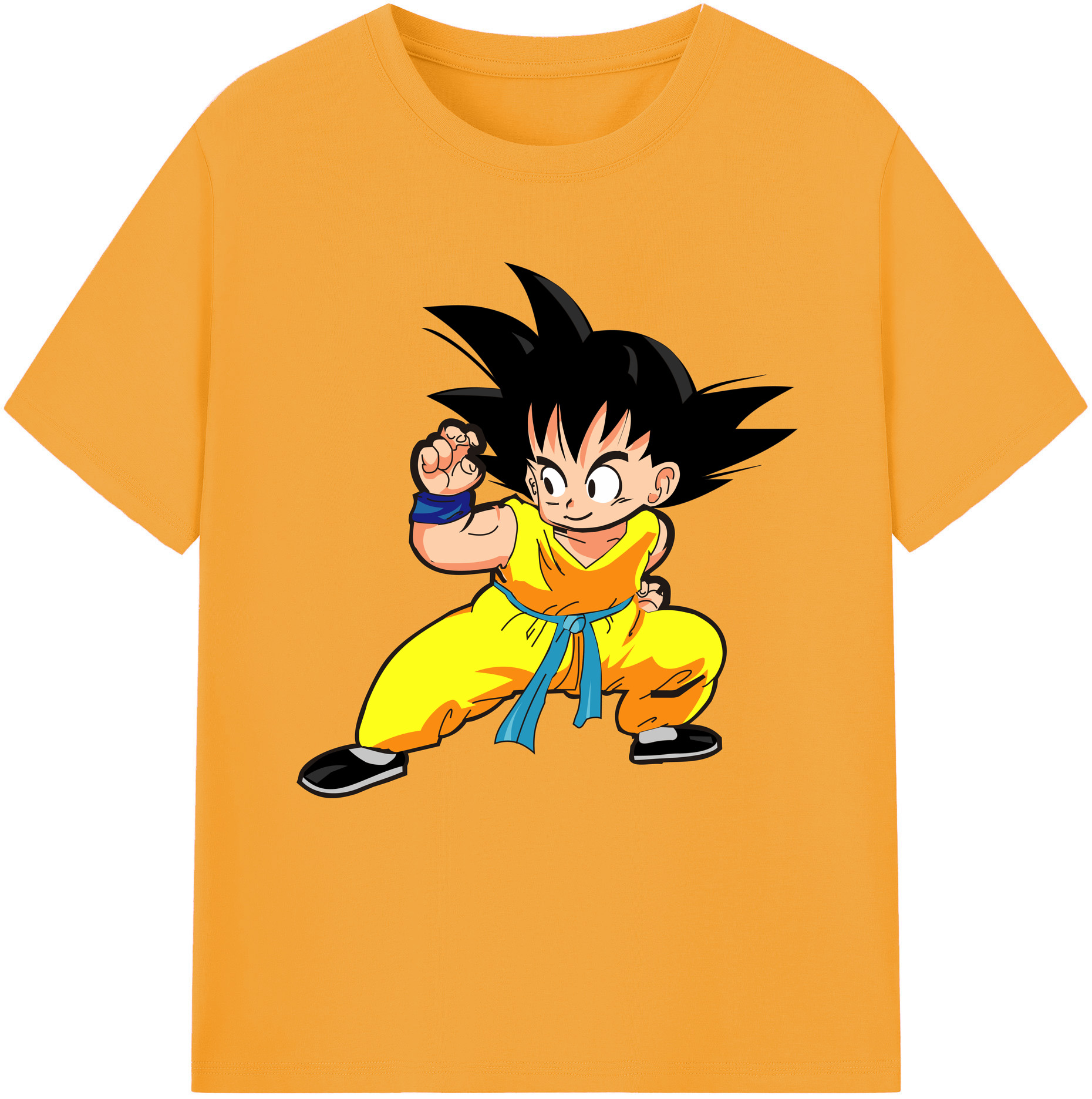 （画像用） ドラゴンボール 孫悟空（そん ごくう）Son Goku カカロット DRAGON BALL Kakarotto レディースカジュアルプリントTシャツ（綿100％）