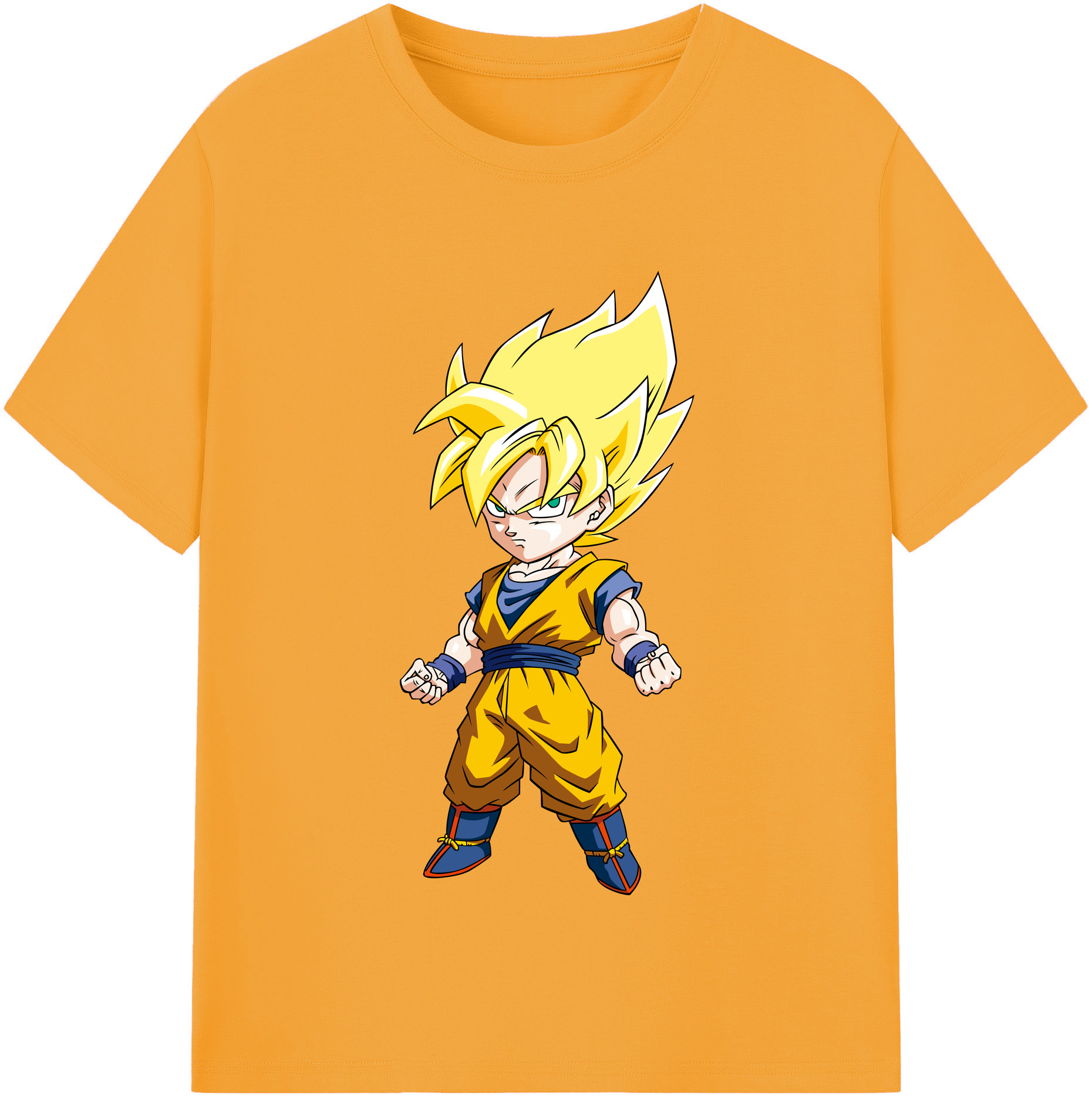（画像用） ドラゴンボール 孫悟空（そん ごくう）Son Goku カカロット DRAGON BALL Kakarotto レディースカジュアルプリントTシャツ（綿100％）