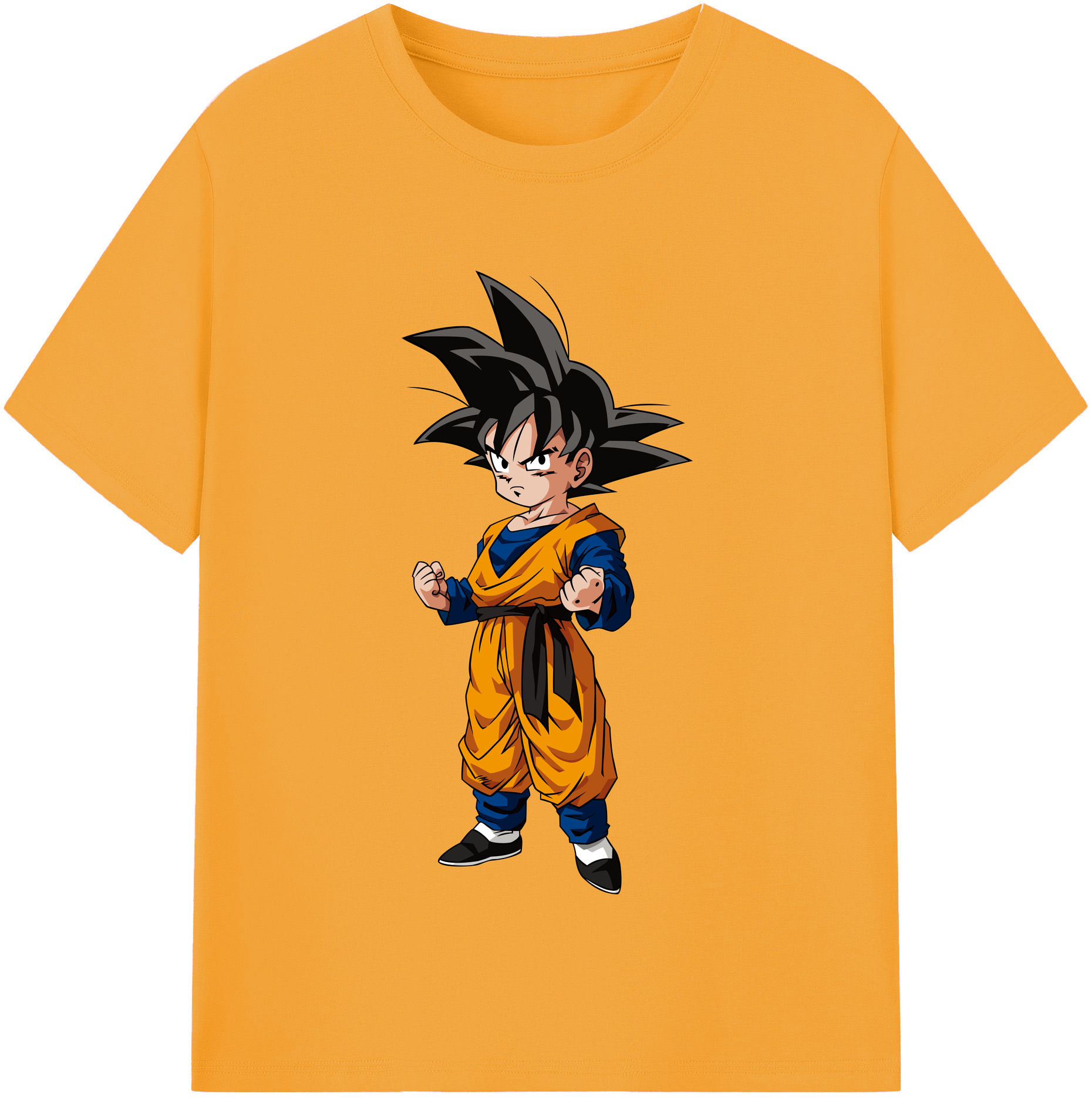 （画像用） ドラゴンボール 孫悟空（そん ごくう）Son Goku カカロット DRAGON BALL Kakarotto レディースカジュアルプリントTシャツ（綿100％）