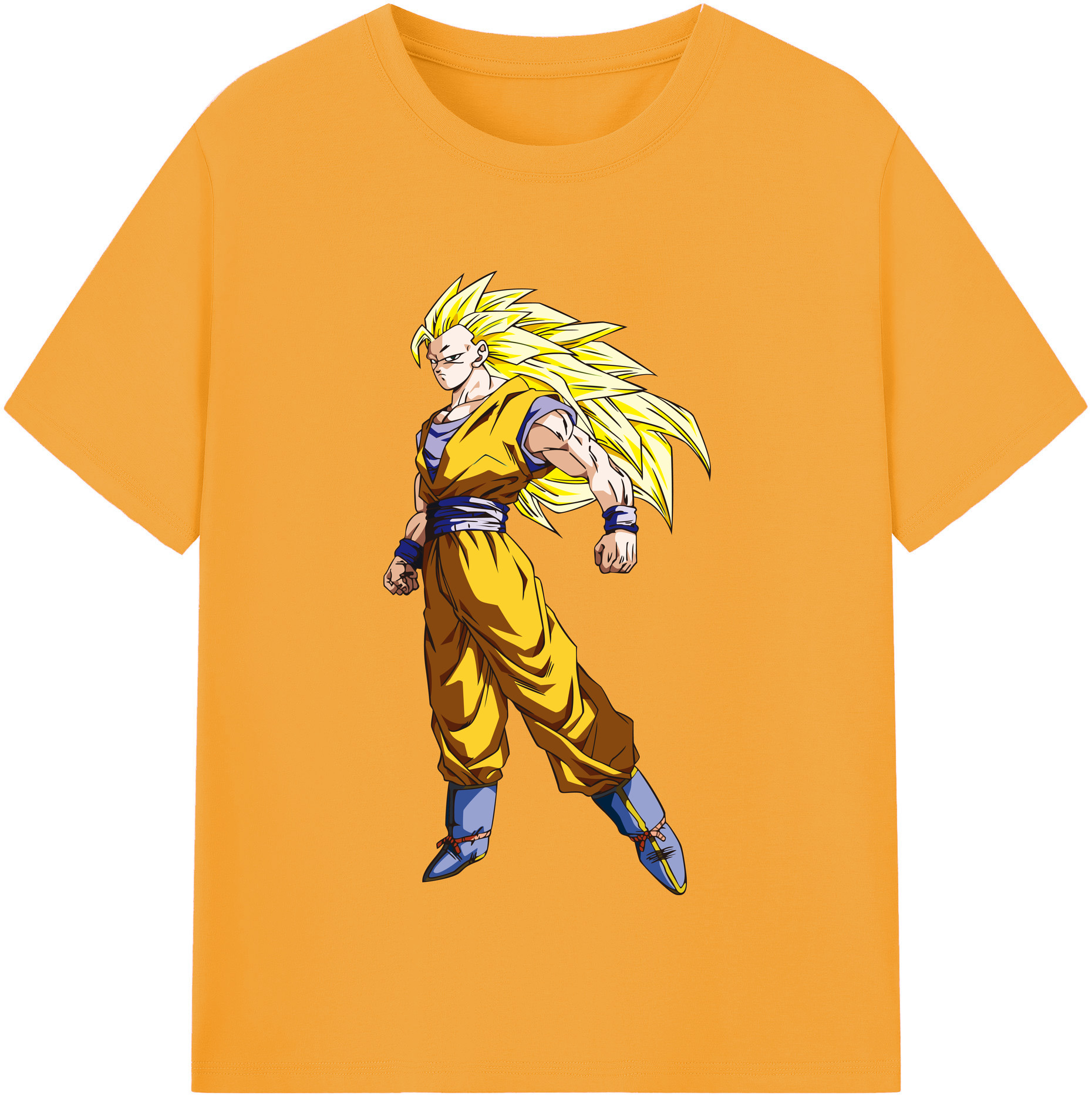 （画像用） ドラゴンボール 孫悟空（そん ごくう）Son Goku カカロット DRAGON BALL Kakarotto レディースカジュアルプリントTシャツ（綿100％）