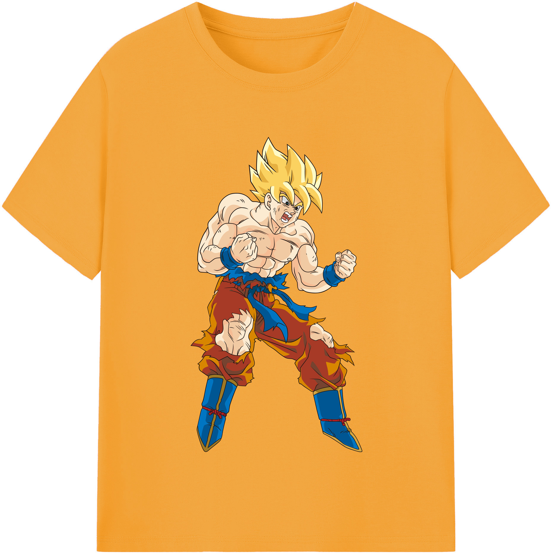 （画像用） ドラゴンボール 孫悟空（そん ごくう）Son Goku カカロット DRAGON BALL Kakarotto レディースカジュアルプリントTシャツ（綿100％）