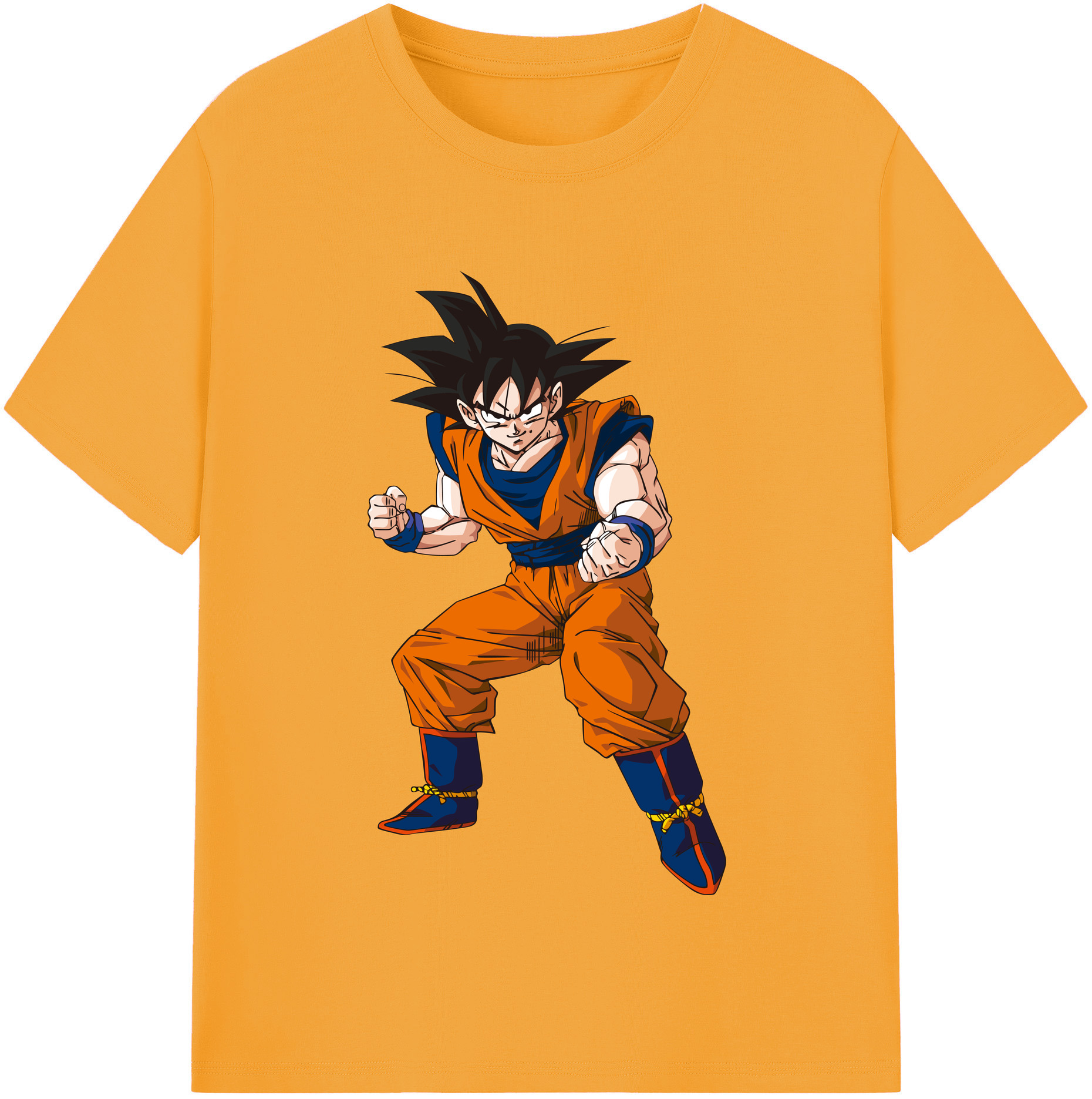 （画像用） ドラゴンボール 孫悟空（そん ごくう）Son Goku カカロット DRAGON BALL Kakarotto レディースカジュアルプリントTシャツ（綿100％）