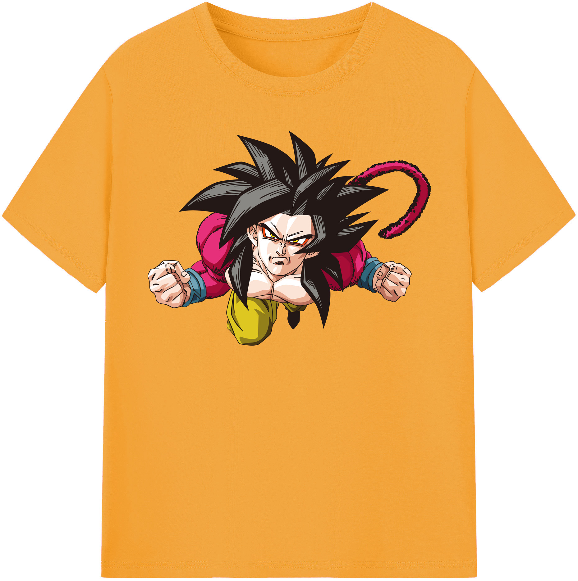 （画像用） ドラゴンボール 孫悟空（そん ごくう）Son Goku カカロット DRAGON BALL Kakarotto レディースカジュアルプリントTシャツ（綿100％）