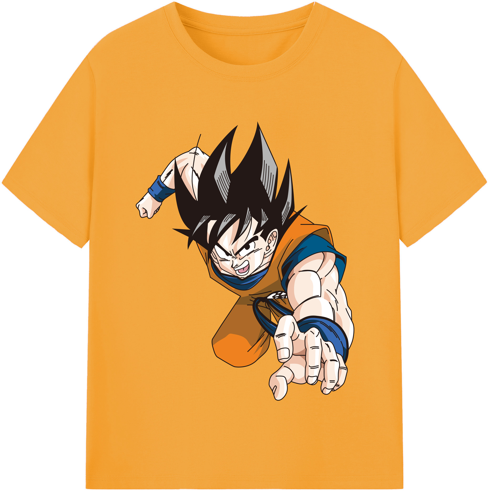 （画像用） ドラゴンボール 孫悟空（そん ごくう）Son Goku カカロット DRAGON BALL Kakarotto レディースカジュアルプリントTシャツ（綿100％）