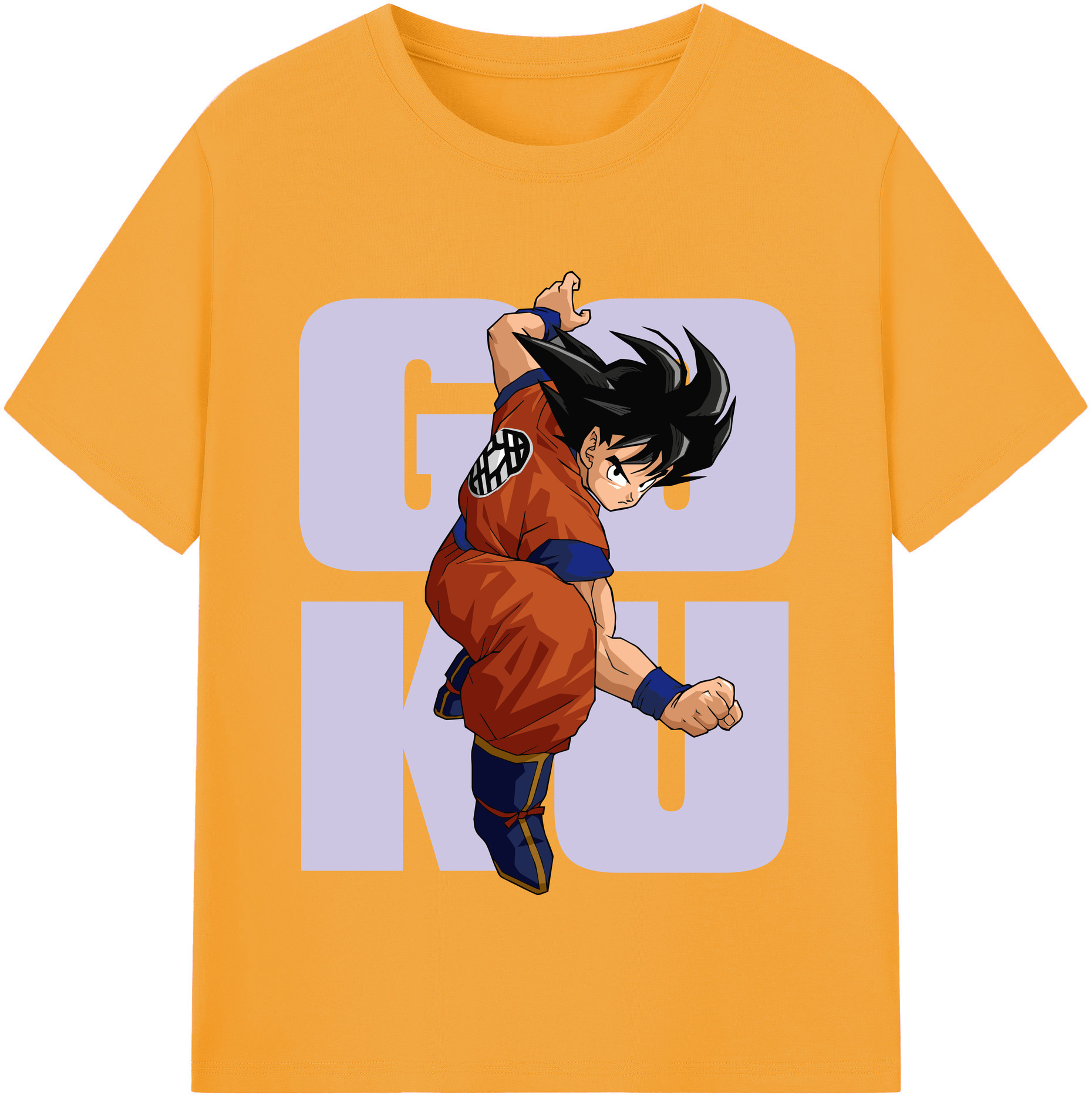 （画像用） ドラゴンボール 孫悟空（そん ごくう）Son Goku カカロット DRAGON BALL Kakarotto レディースカジュアルプリントTシャツ（綿100％）