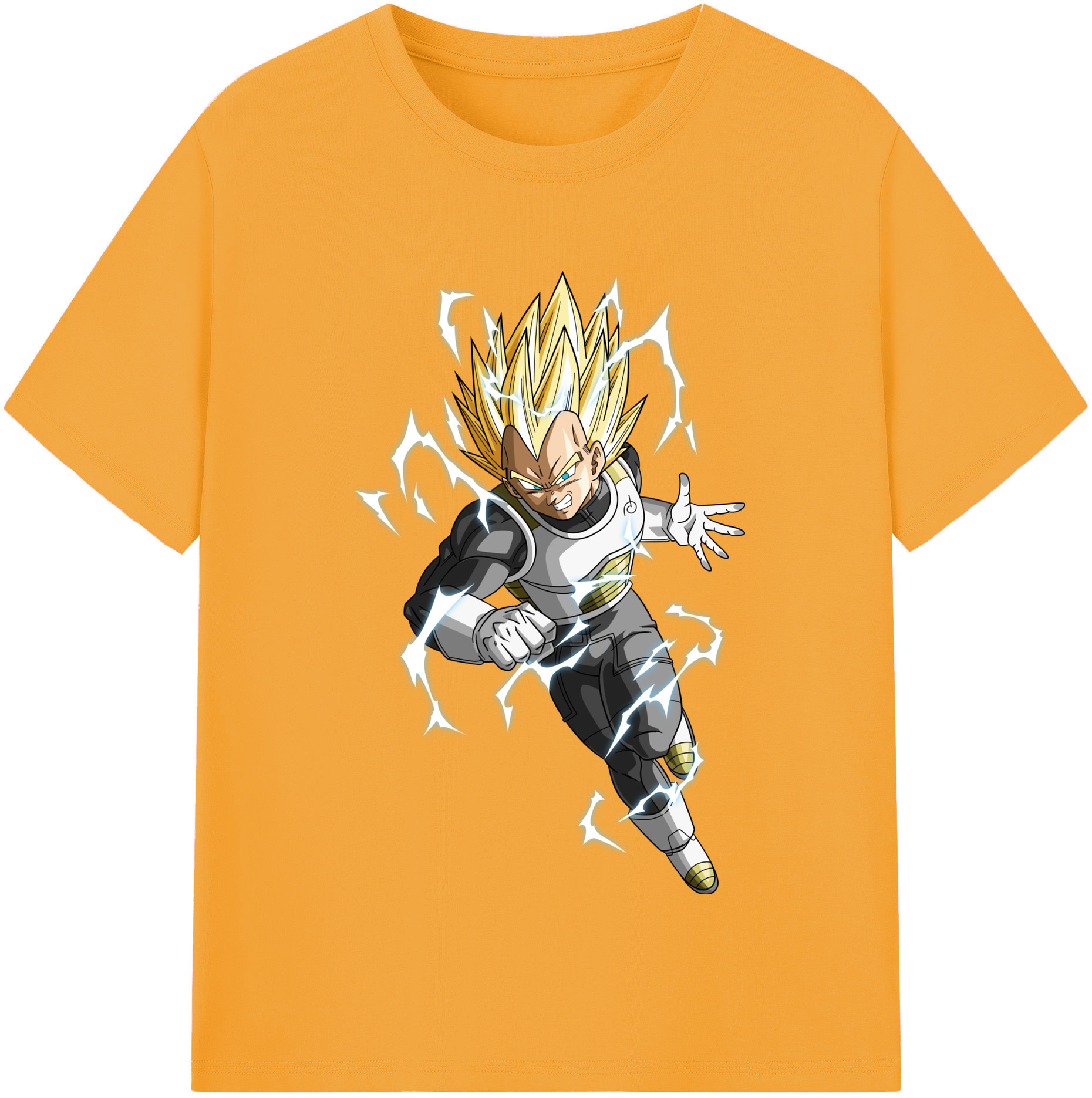 （画像用） ドラゴンボール ベジータ四世（Bejīta Yonsei）DRAGON BALL Vegeta IV レディースカジュアルプリントTシャツ（綿100％）