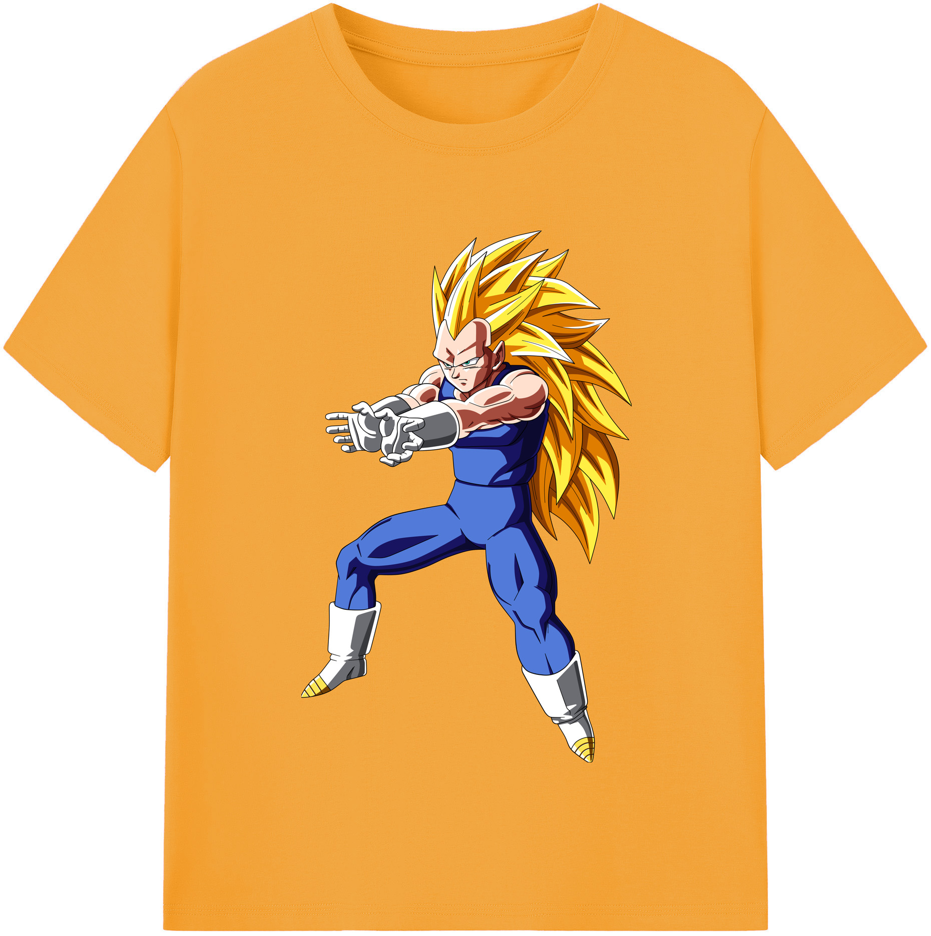 （画像用） ドラゴンボール ベジータ四世（Bejīta Yonsei）DRAGON BALL Vegeta IV レディースカジュアルプリントTシャツ（綿100％）