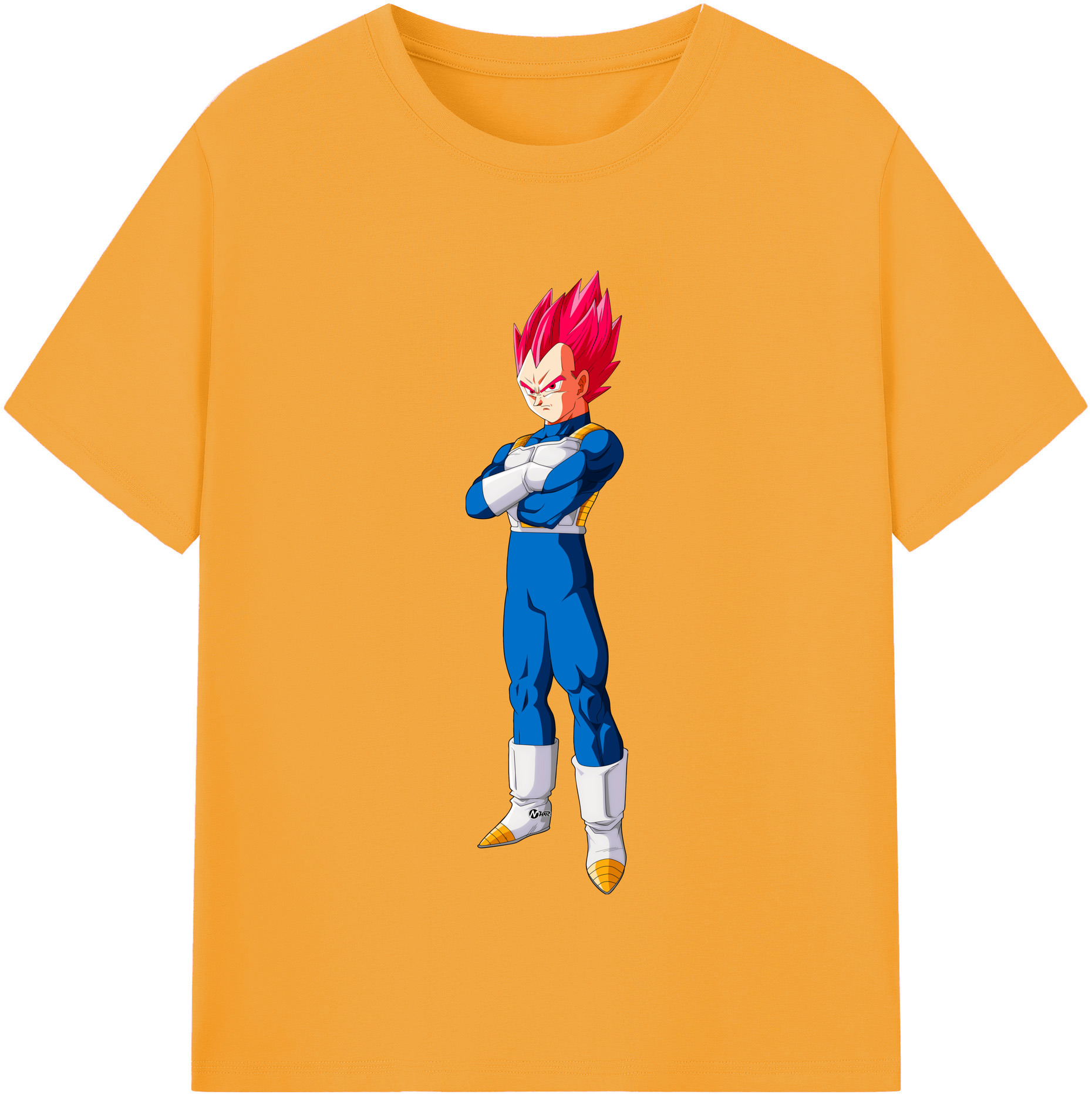 （画像用） ドラゴンボール ベジータ四世（Bejīta Yonsei）DRAGON BALL Vegeta IV レディースカジュアルプリントTシャツ（綿100％）