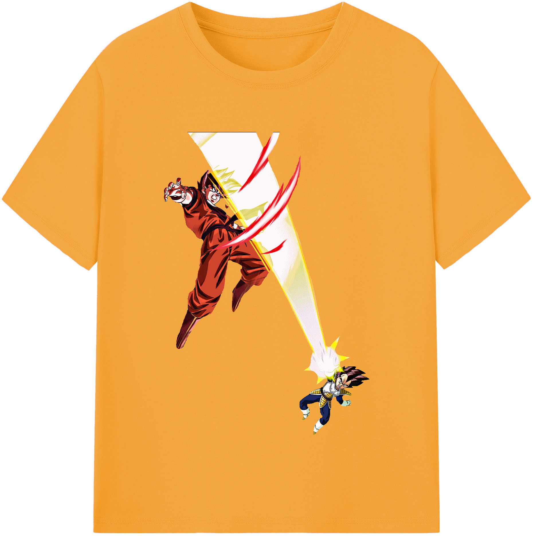 （画像用） ドラゴンボール ベジータ四世（Bejīta Yonsei）DRAGON BALL Vegeta IV レディースカジュアルプリントTシャツ（綿100％）