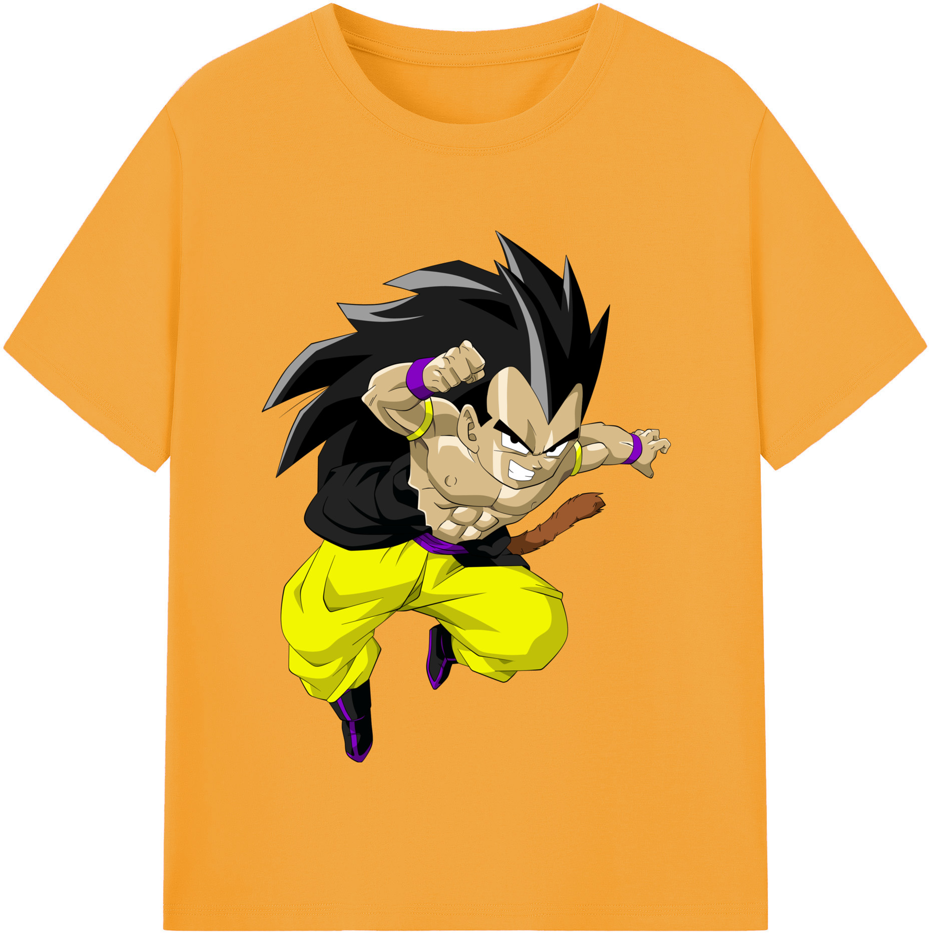 （画像用） ドラゴンボール ベジータ四世（Bejīta Yonsei）DRAGON BALL Vegeta IV レディースカジュアルプリントTシャツ（綿100％）