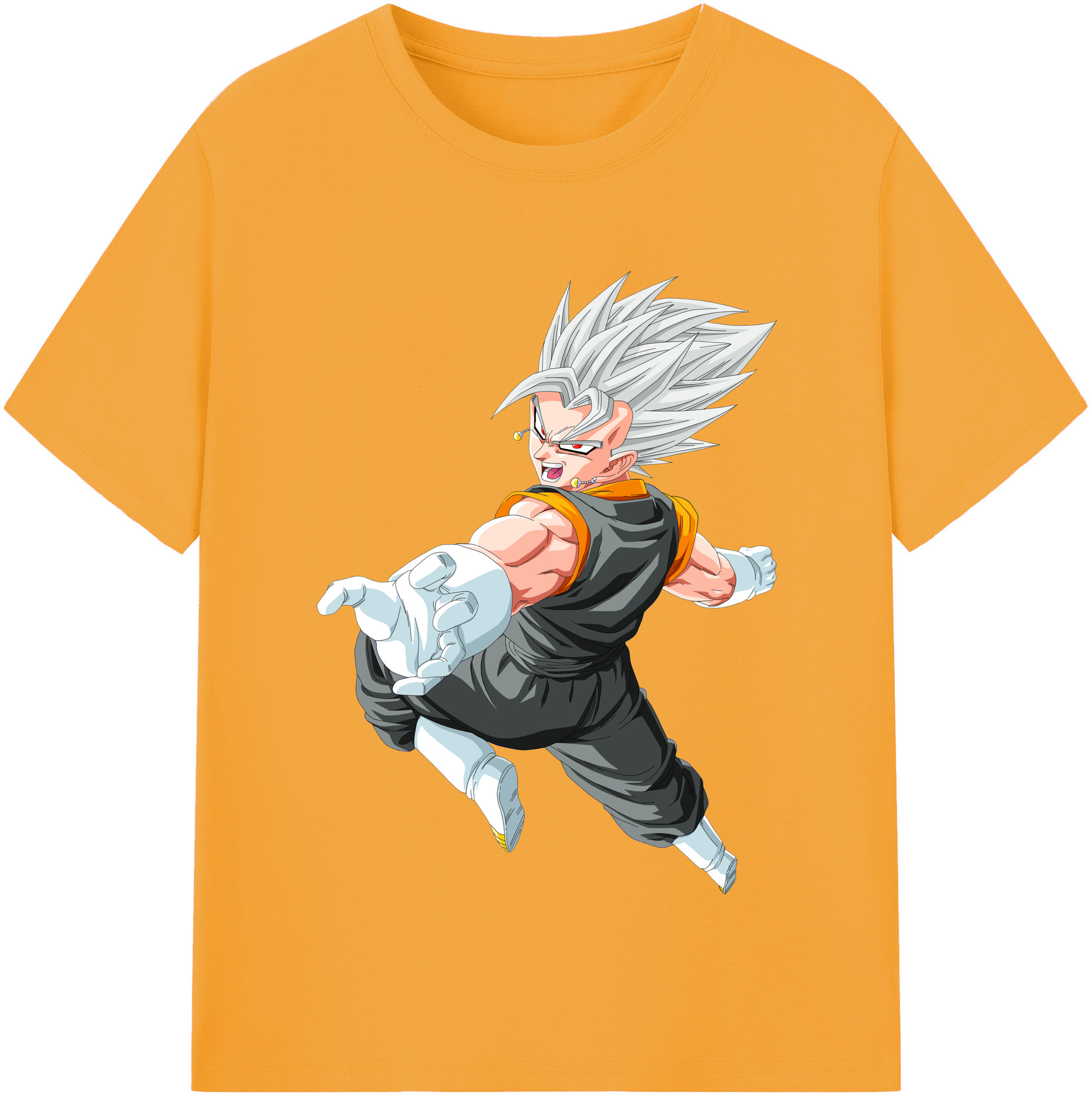 （画像用） ドラゴンボール ベジータ四世（Bejīta Yonsei）DRAGON BALL Vegeta IV レディースカジュアルプリントTシャツ（綿100％）