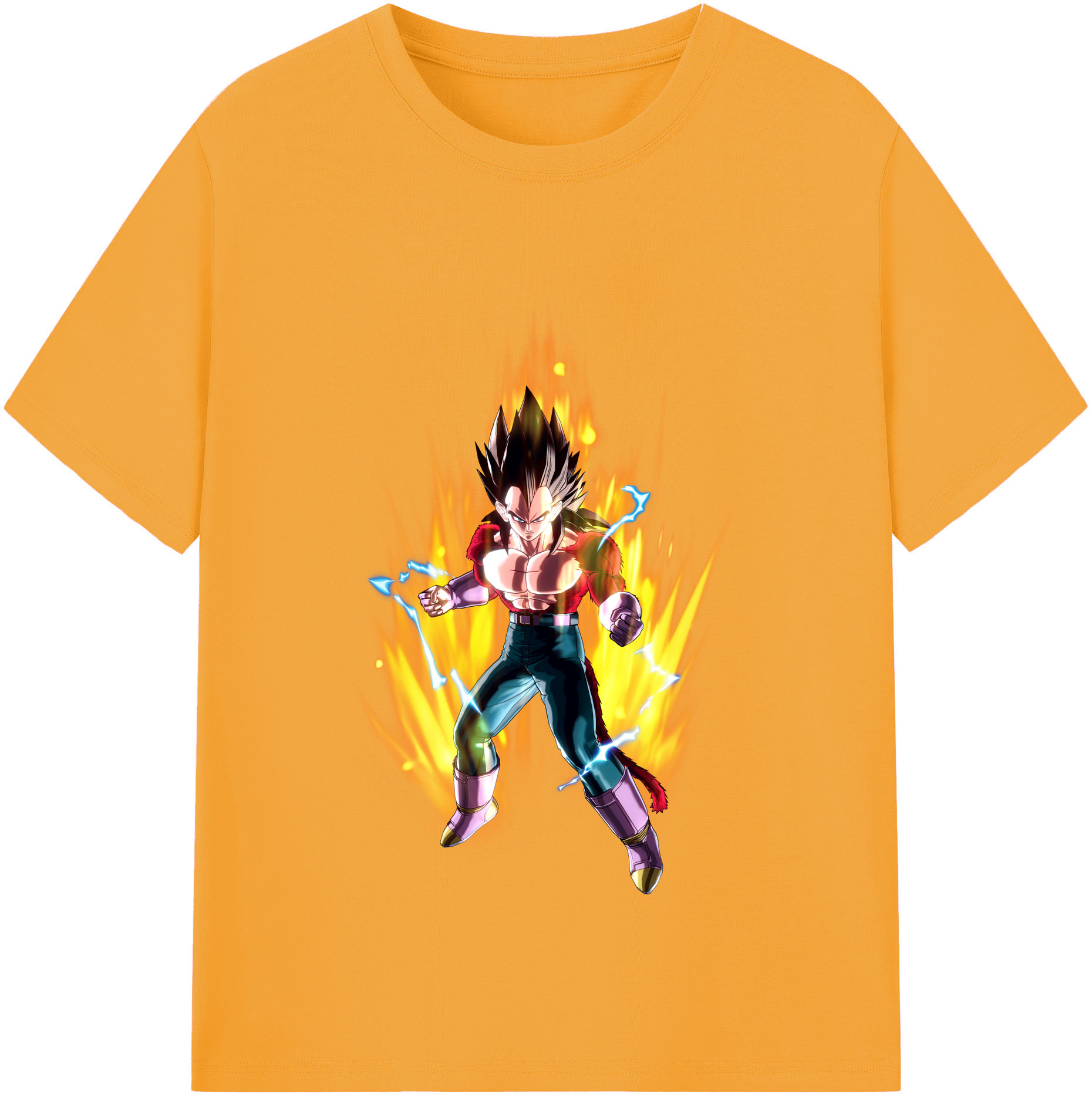 （画像用） ドラゴンボール ベジータ四世（Bejīta Yonsei）DRAGON BALL Vegeta IV レディースカジュアルプリントTシャツ（綿100％）