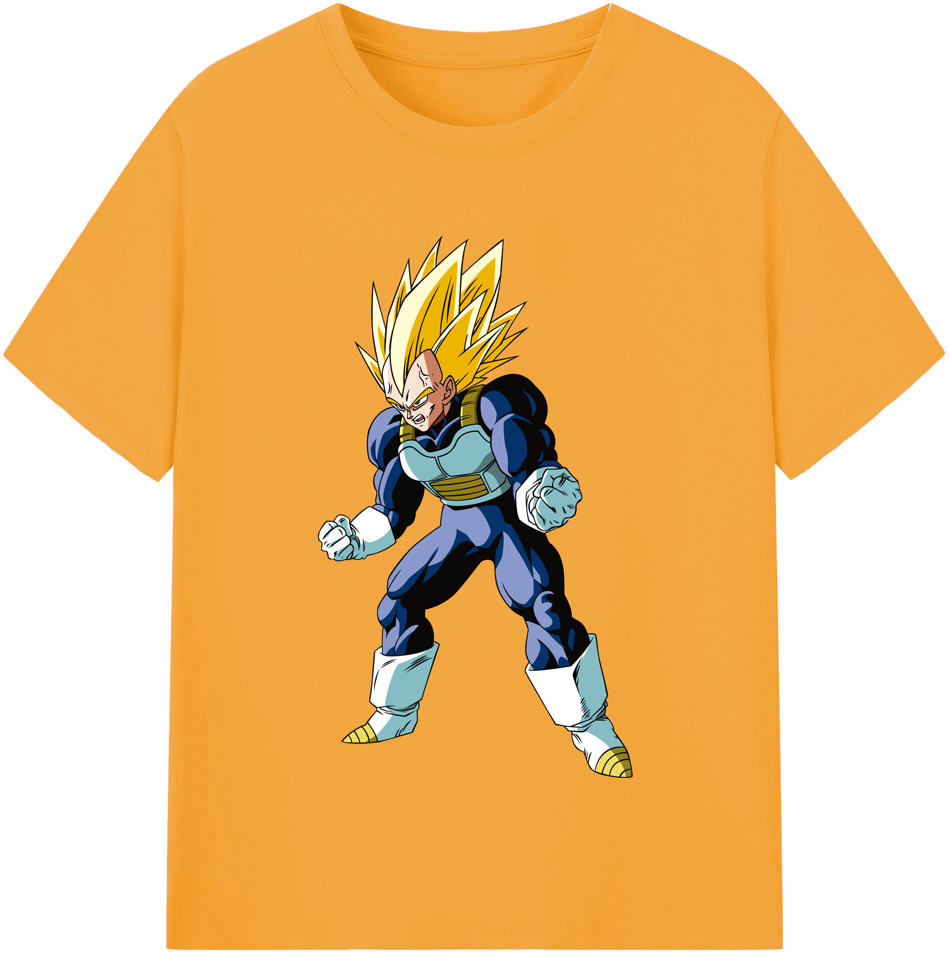 （画像用） ドラゴンボール ベジータ四世（Bejīta Yonsei）DRAGON BALL Vegeta IV レディースカジュアルプリントTシャツ（綿100％）