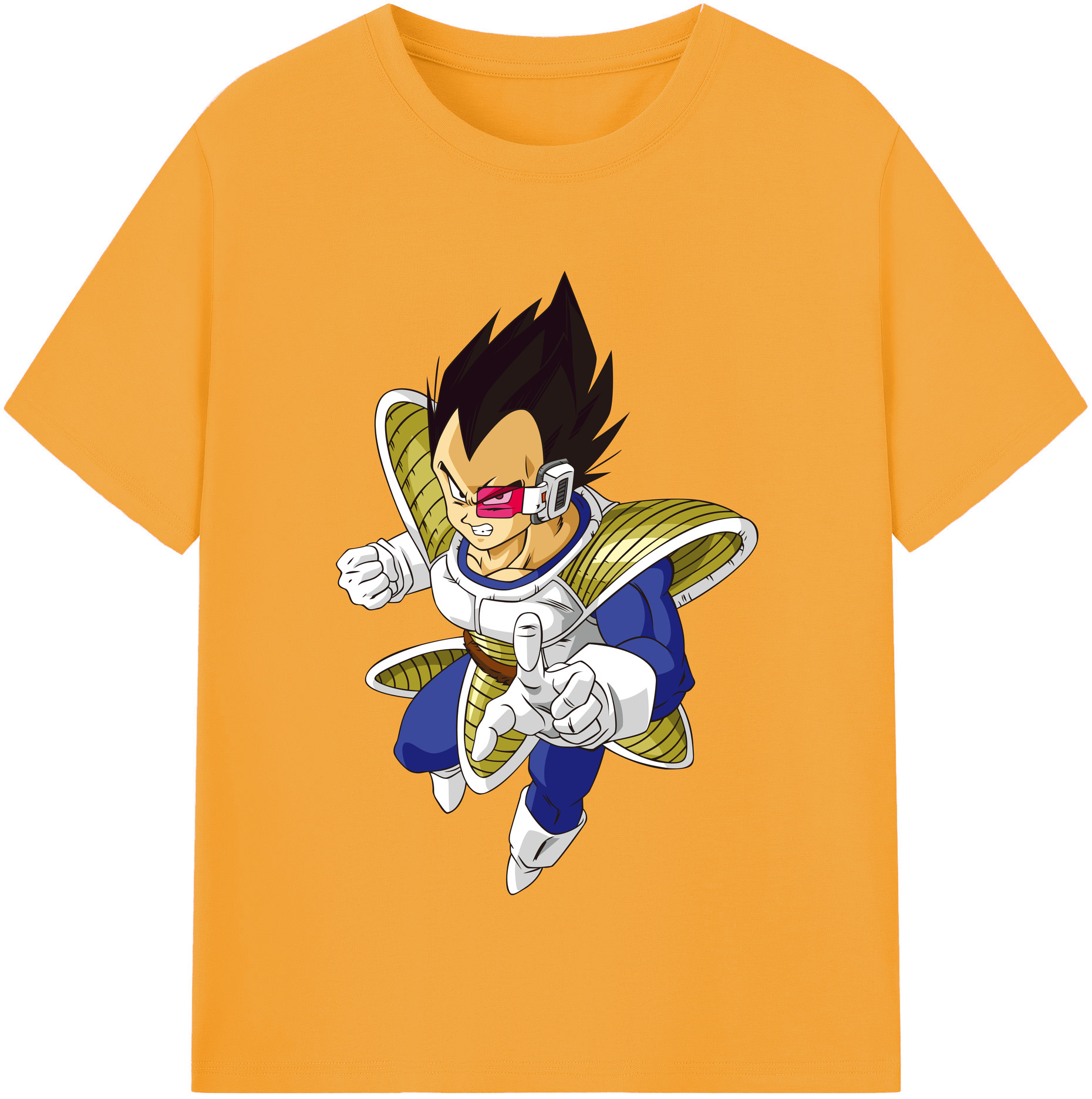 （画像用） ドラゴンボール ベジータ四世（Bejīta Yonsei）DRAGON BALL Vegeta IV レディースカジュアルプリントTシャツ（綿100％）