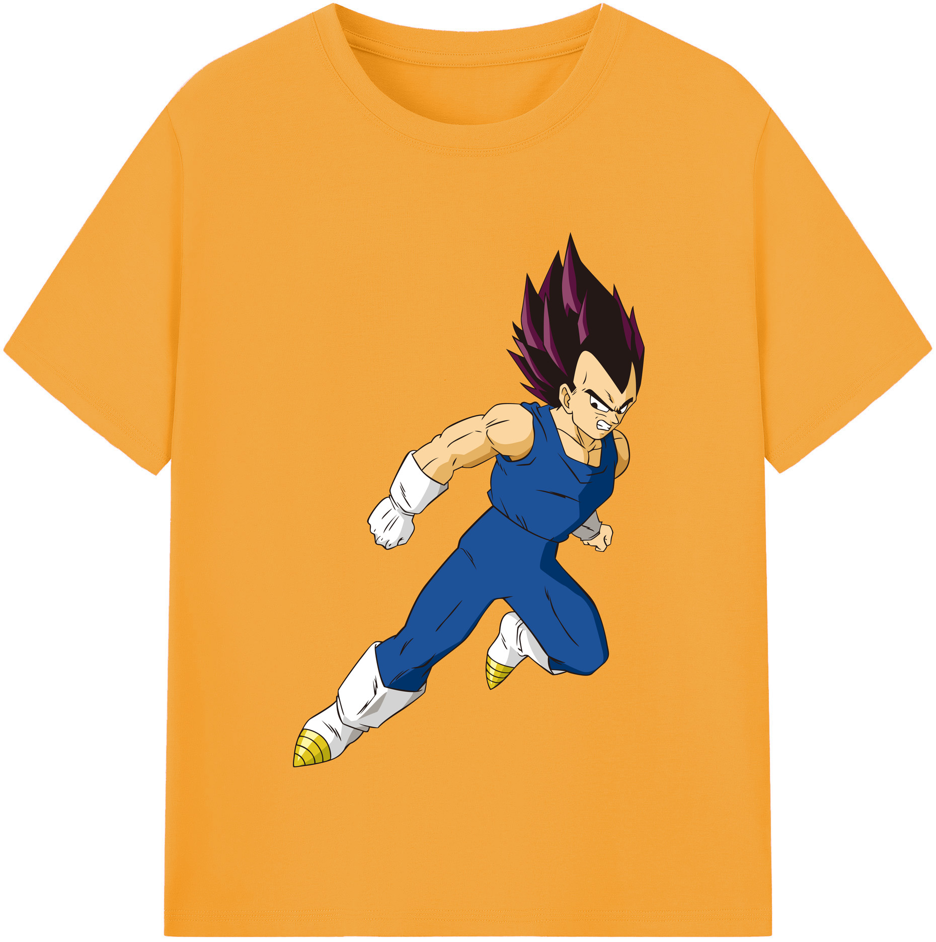 （画像用） ドラゴンボール ベジータ四世（Bejīta Yonsei）DRAGON BALL Vegeta IV レディースカジュアルプリントTシャツ（綿100％）