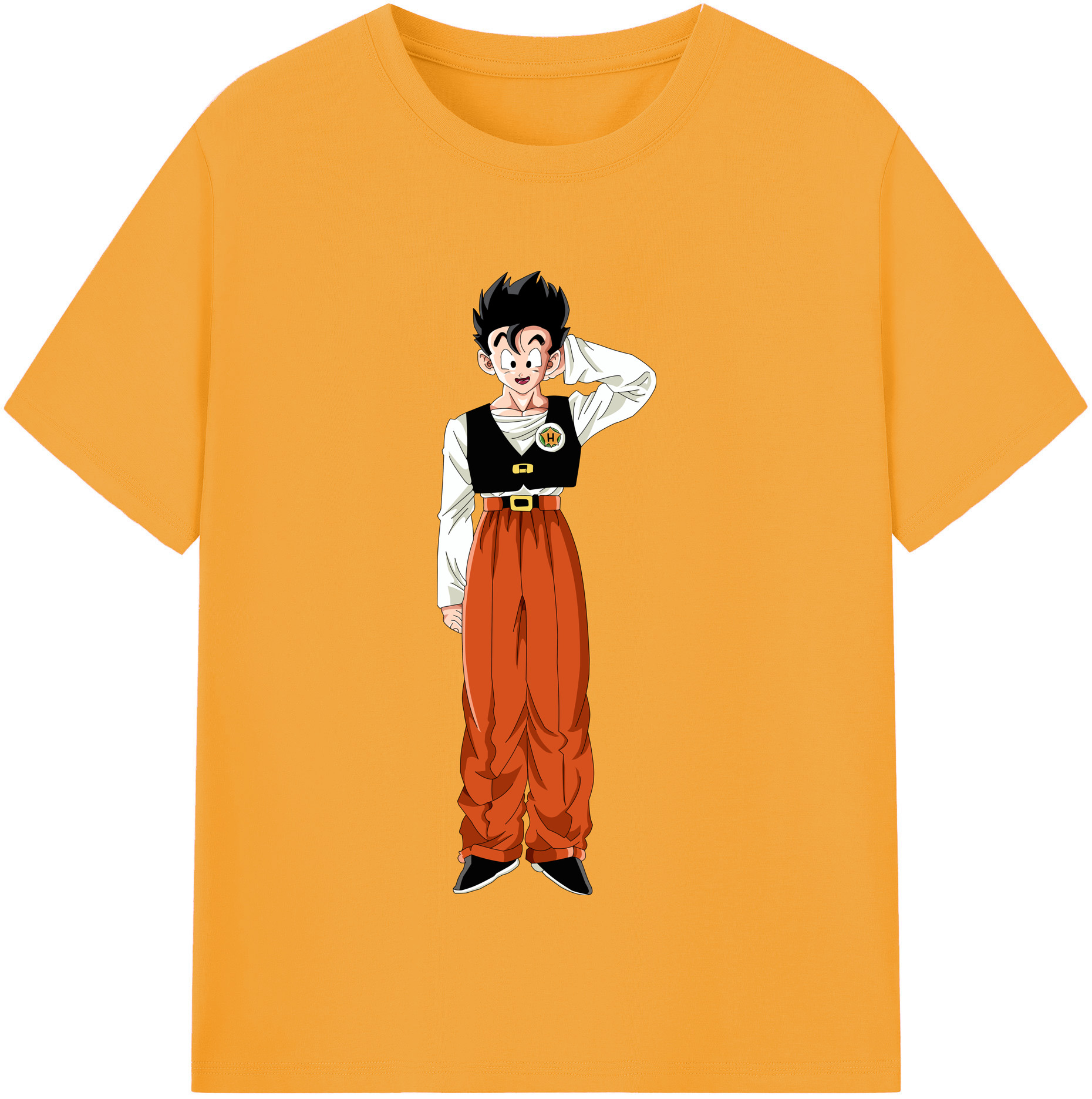 （画像用） ドラゴンボール 孫 悟飯（そんごはん）DRAGON BALL Son Gohan レディースカジュアルプリントTシャツ（綿100％）