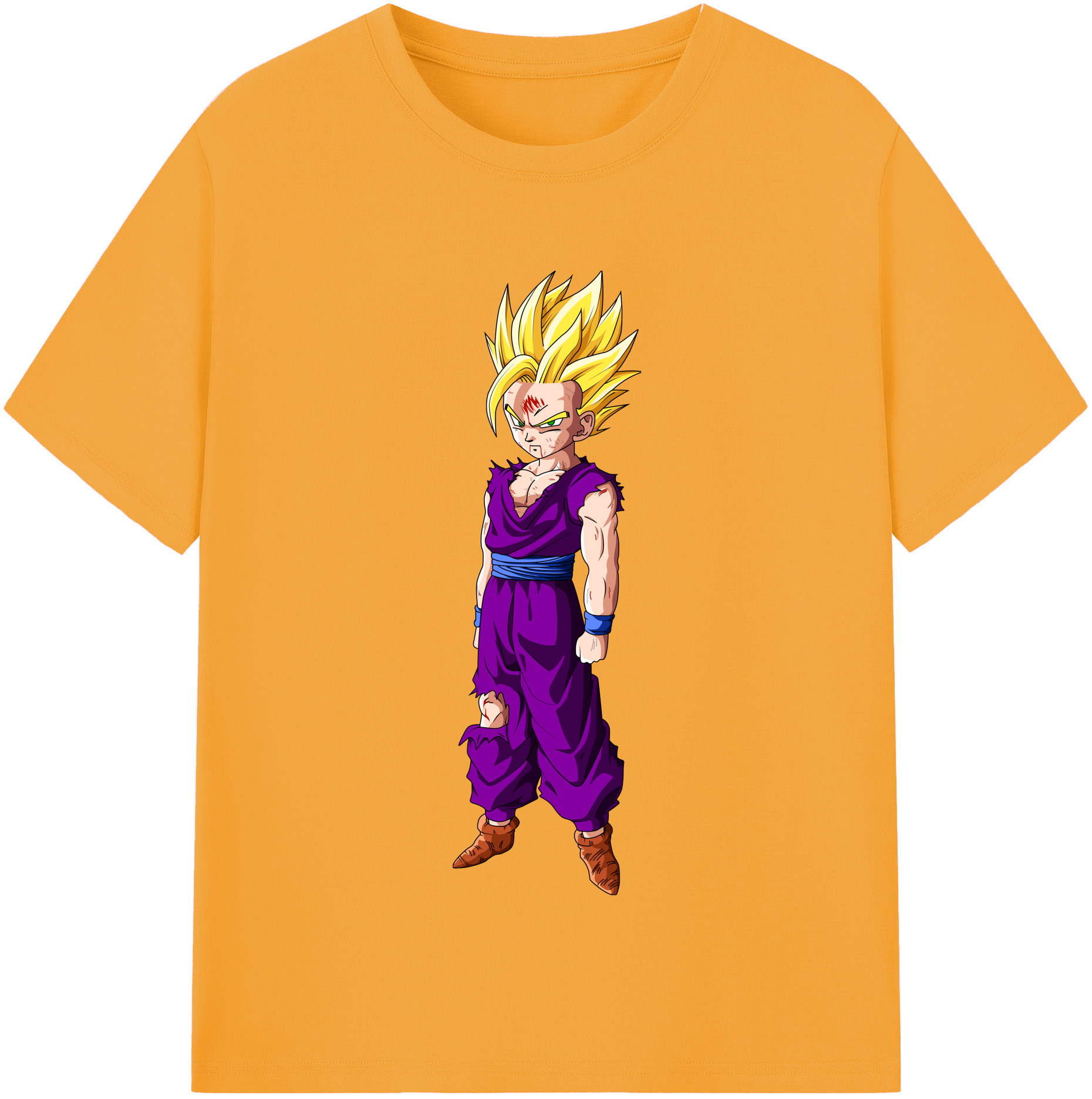 （画像用） ドラゴンボール 孫 悟飯（そんごはん）DRAGON BALL Son Gohan レディースカジュアルプリントTシャツ（綿100％）