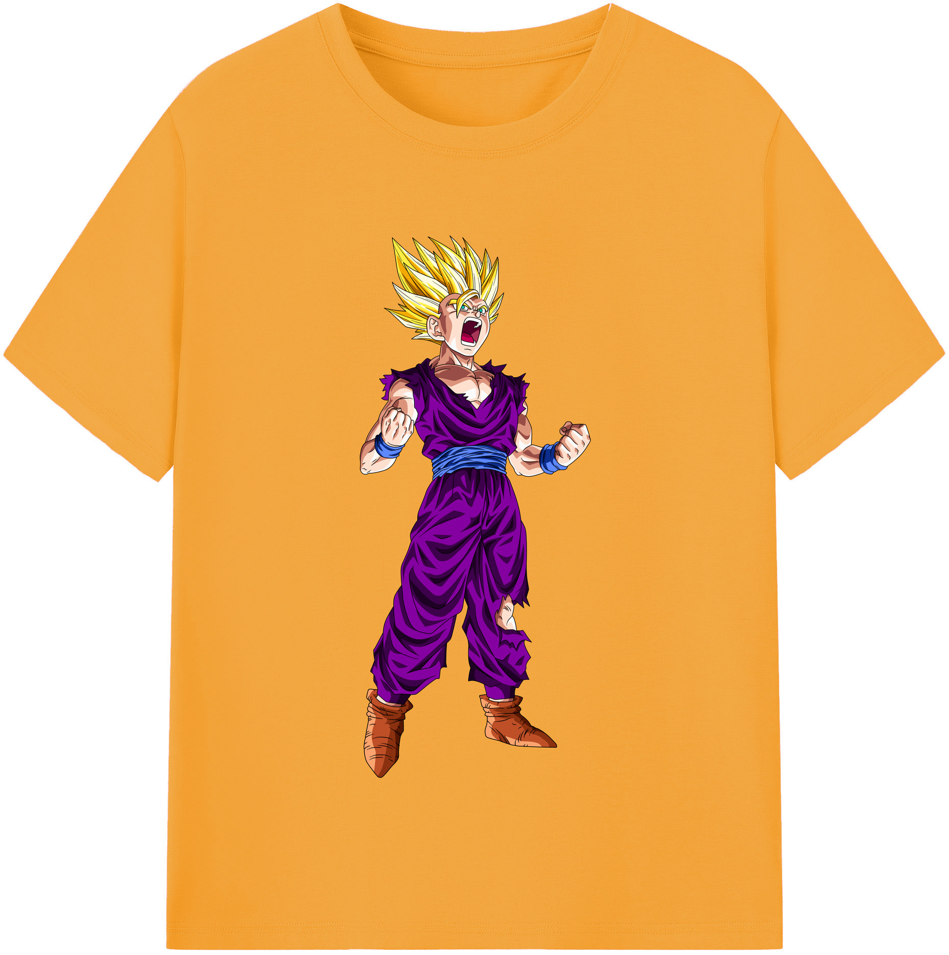 （画像用） ドラゴンボール 孫 悟飯（そんごはん）DRAGON BALL Son Gohan レディースカジュアルプリントTシャツ（綿100％）