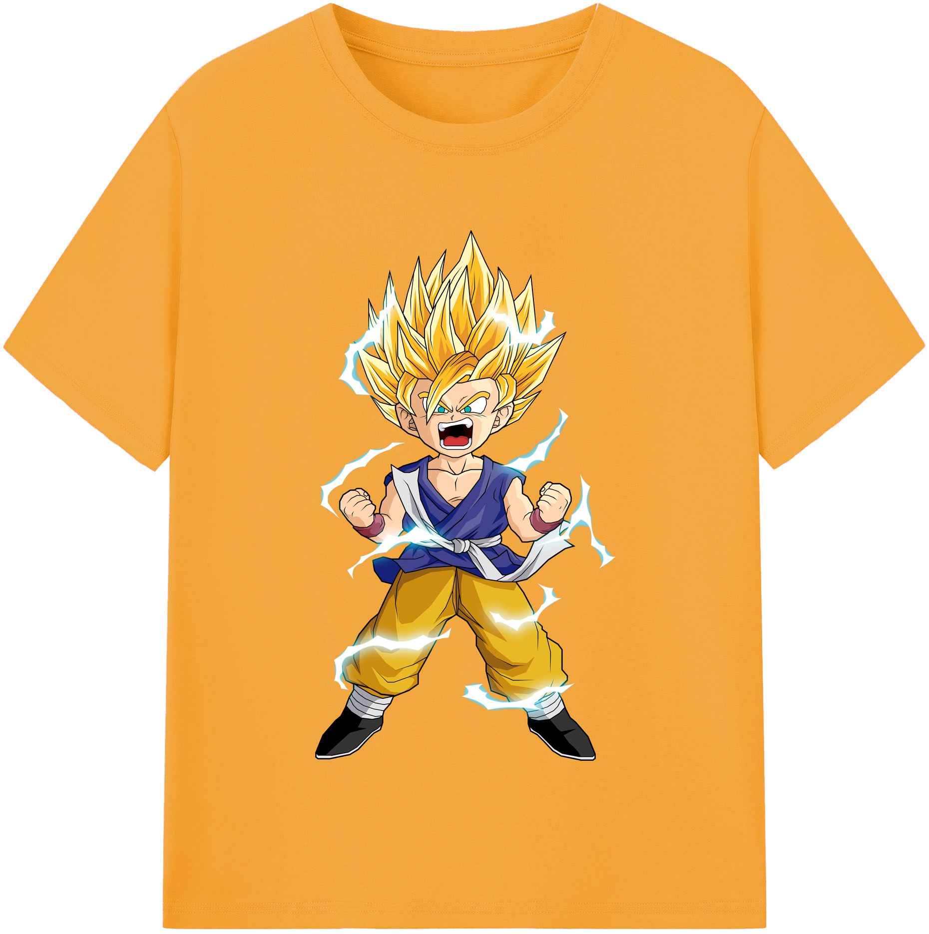 （画像用） ドラゴンボール 孫 悟飯（そんごはん）DRAGON BALL Son Gohan レディースカジュアルプリントTシャツ（綿100％）