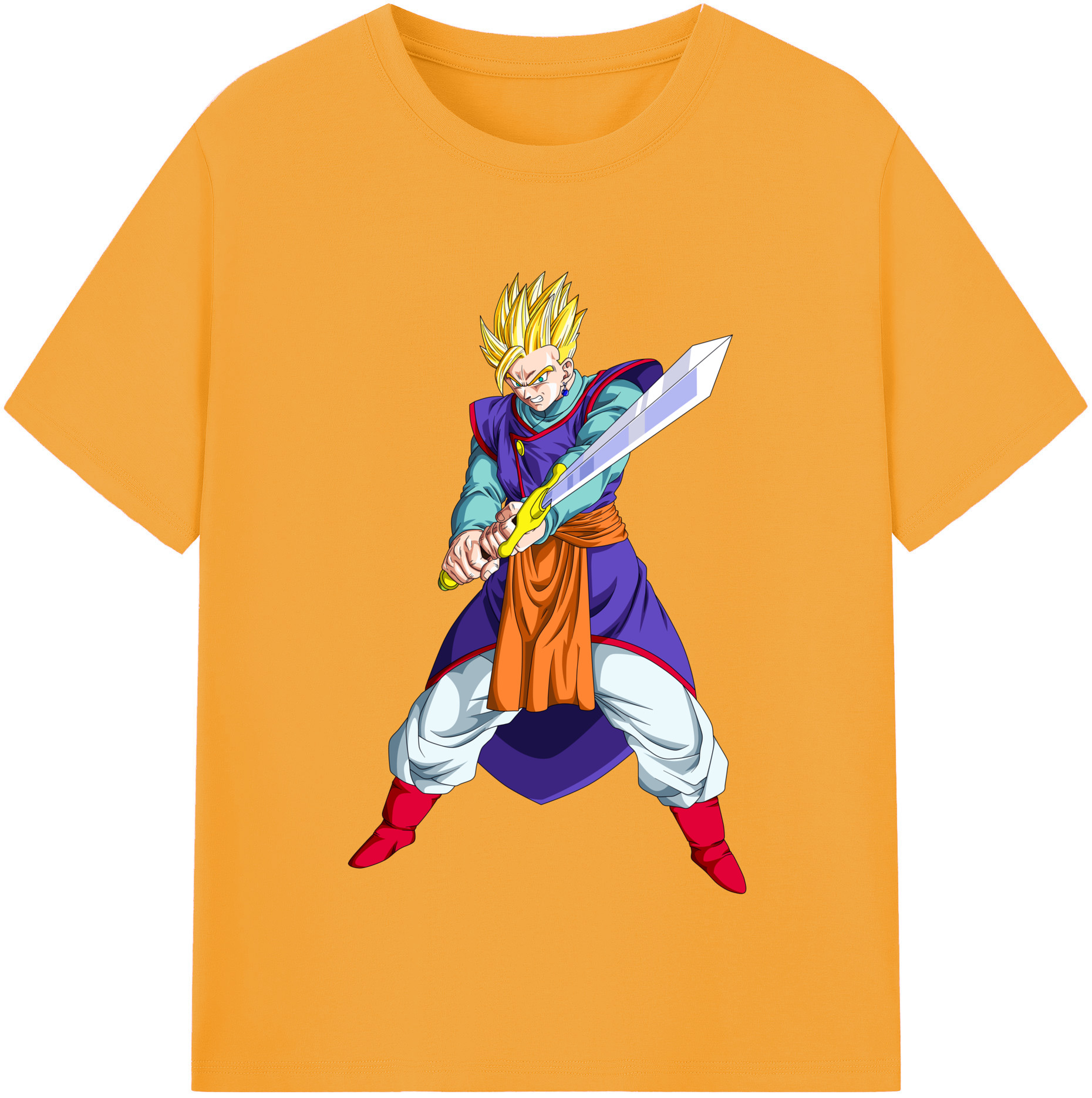 （画像用） ドラゴンボール 孫 悟飯（そんごはん）DRAGON BALL Son Gohan レディースカジュアルプリントTシャツ（綿100％）