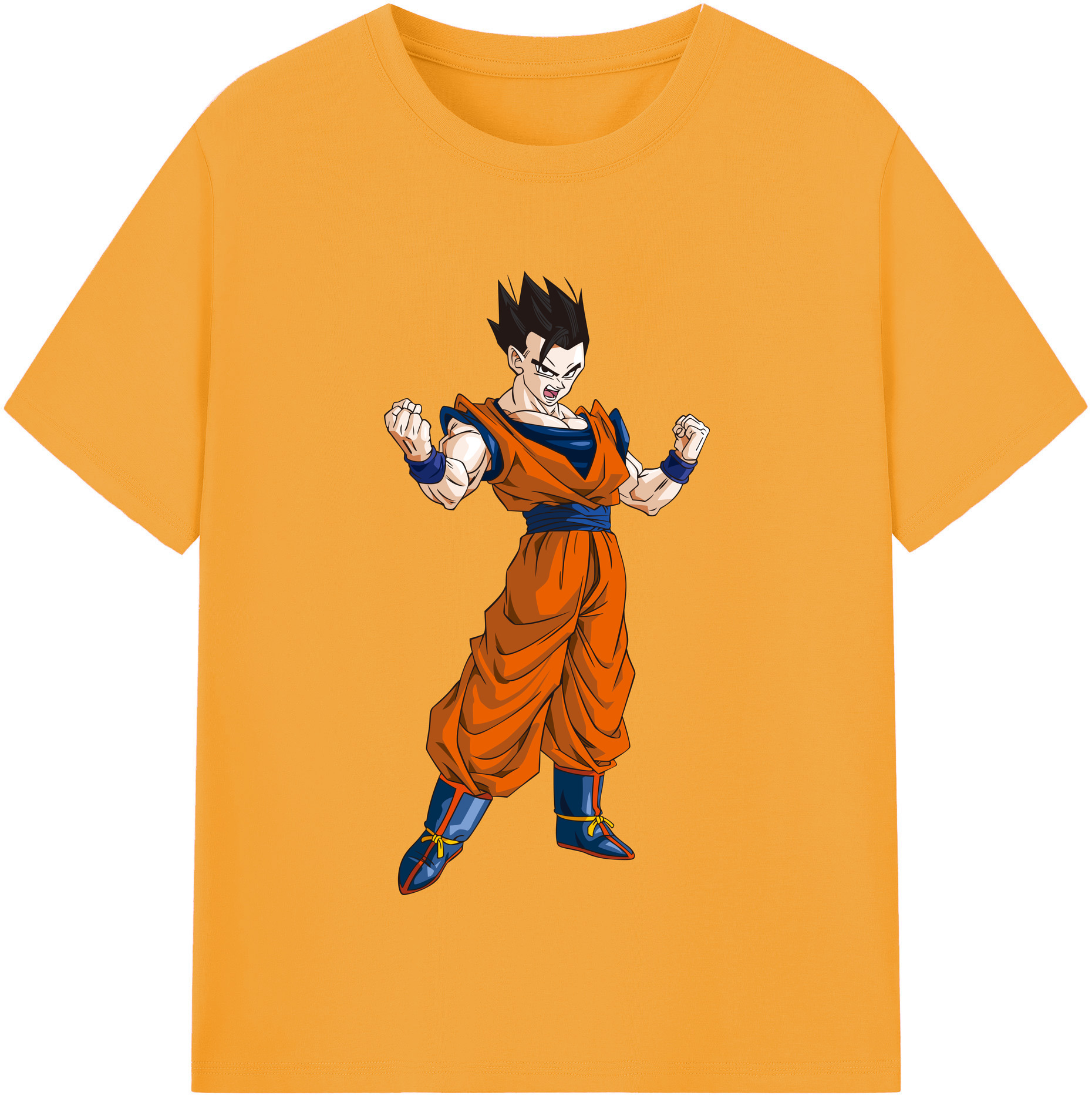 （画像用） ドラゴンボール 孫 悟飯（そんごはん）DRAGON BALL Son Gohan レディースカジュアルプリントTシャツ（綿100％）