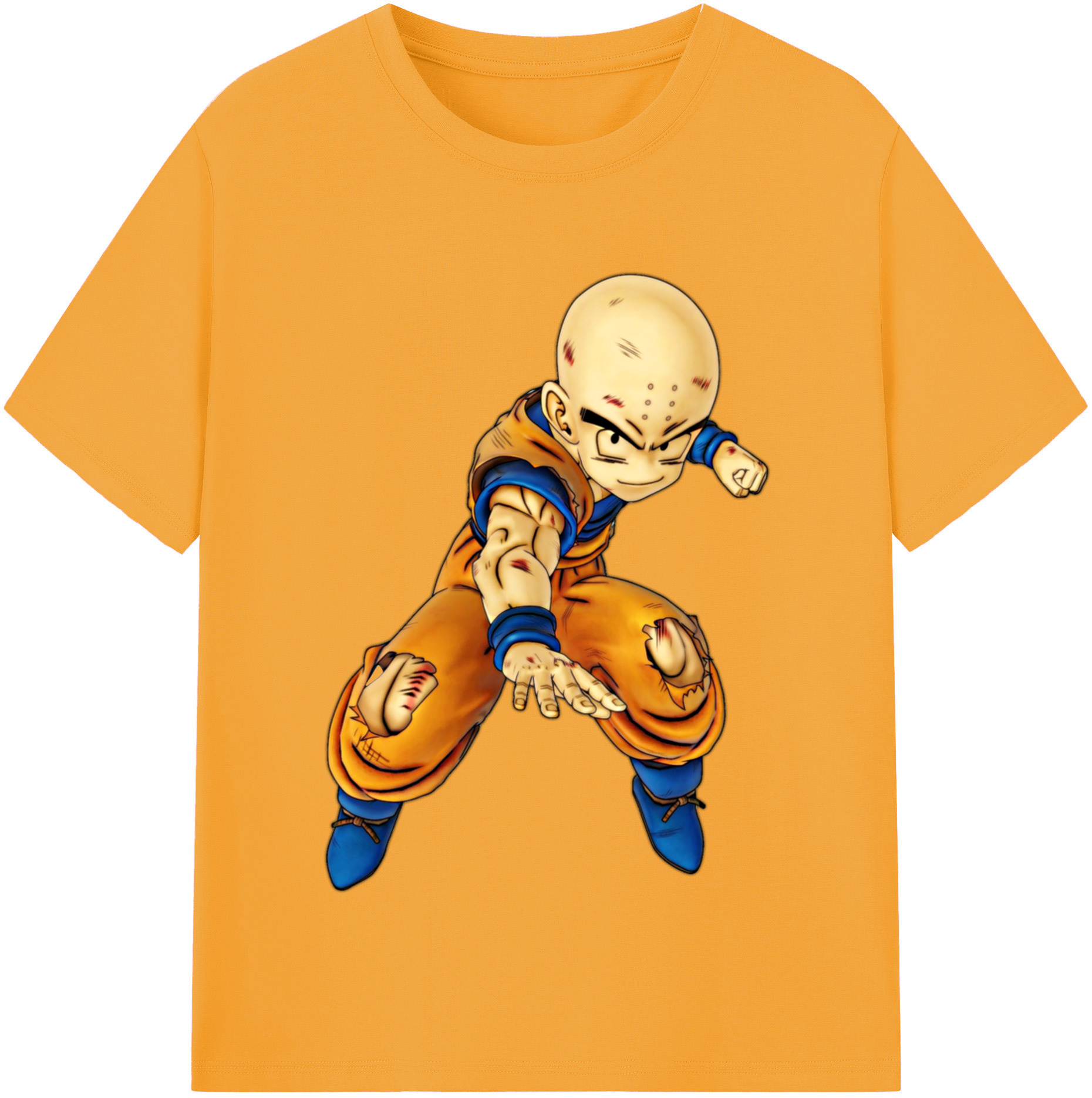 （画像用） ドラゴンボール クリリン DRAGON BALL krillin レディースカジュアルプリントTシャツ（綿100％）