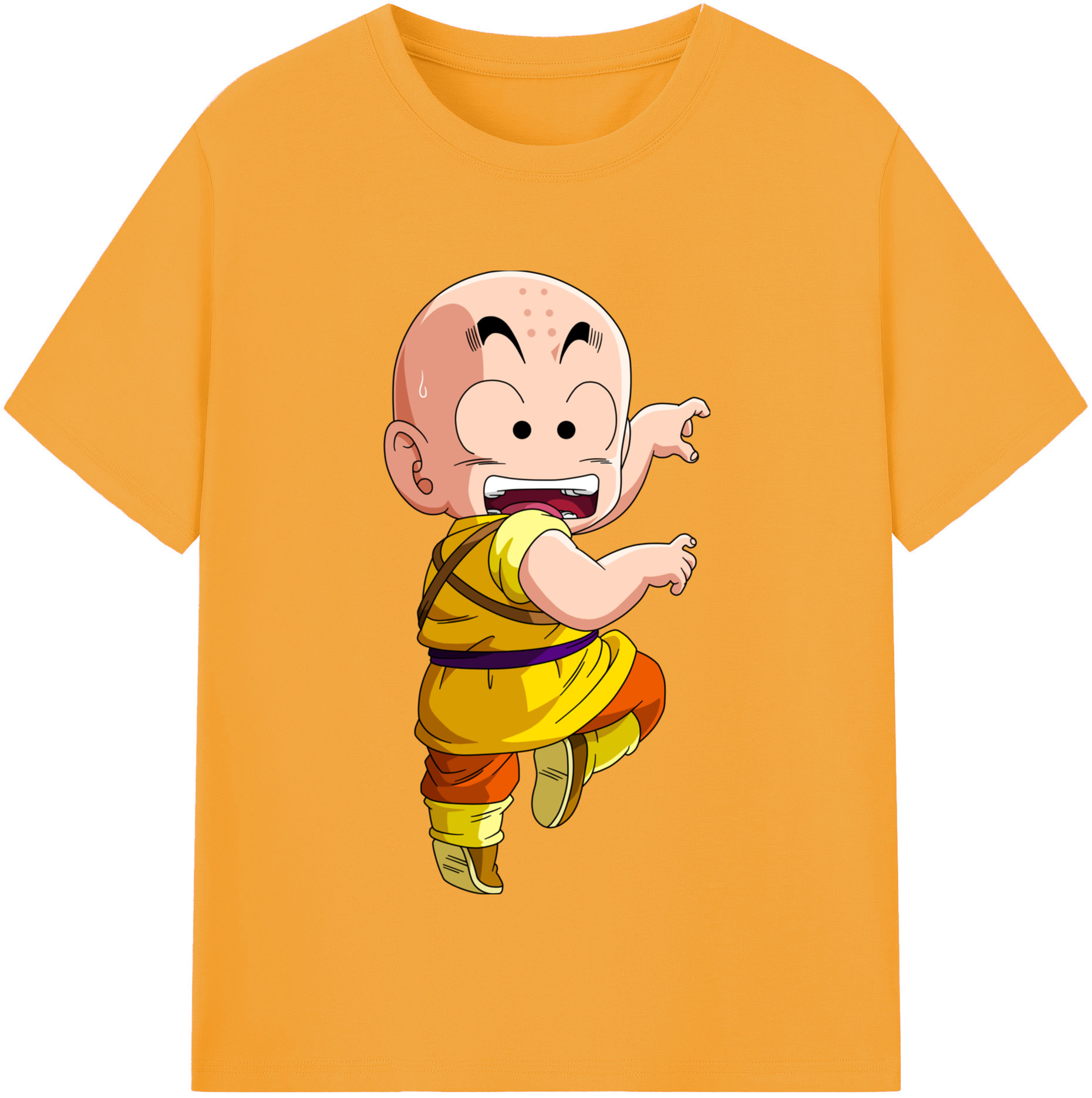 （画像用） ドラゴンボール クリリン DRAGON BALL krillin レディースカジュアルプリントTシャツ（綿100％）