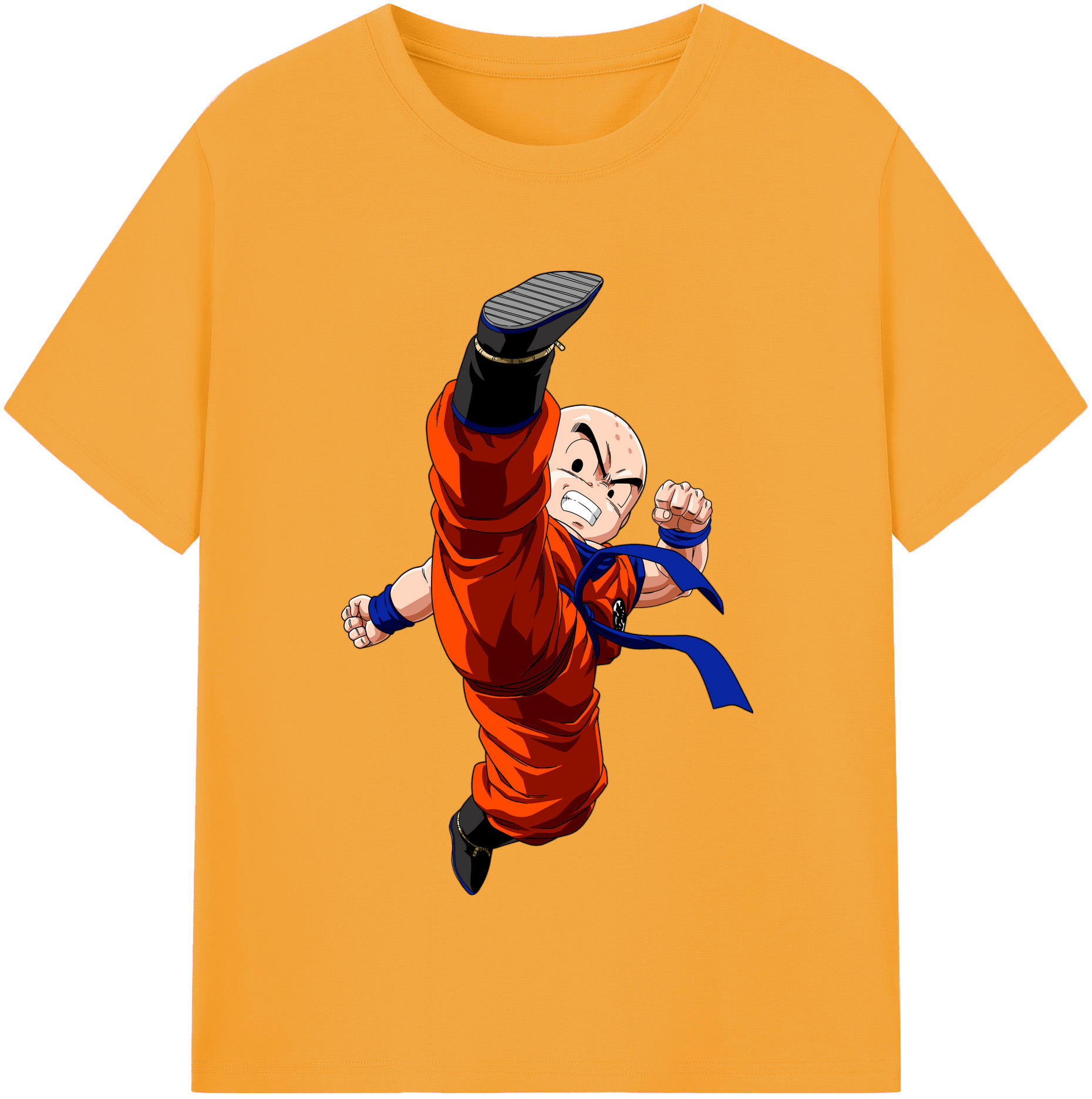 （画像用） ドラゴンボール クリリン DRAGON BALL krillin レディースカジュアルプリントTシャツ（綿100％）