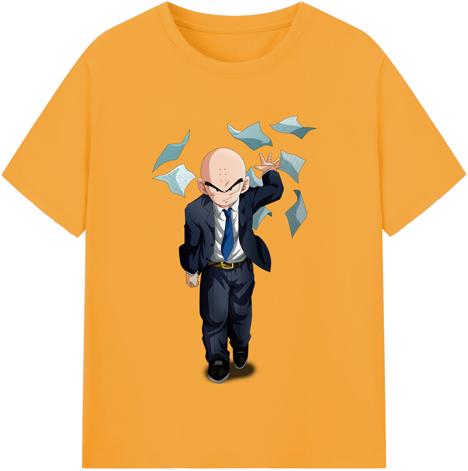 （画像用） ドラゴンボール クリリン DRAGON BALL krillin レディースカジュアルプリントTシャツ（綿100％）