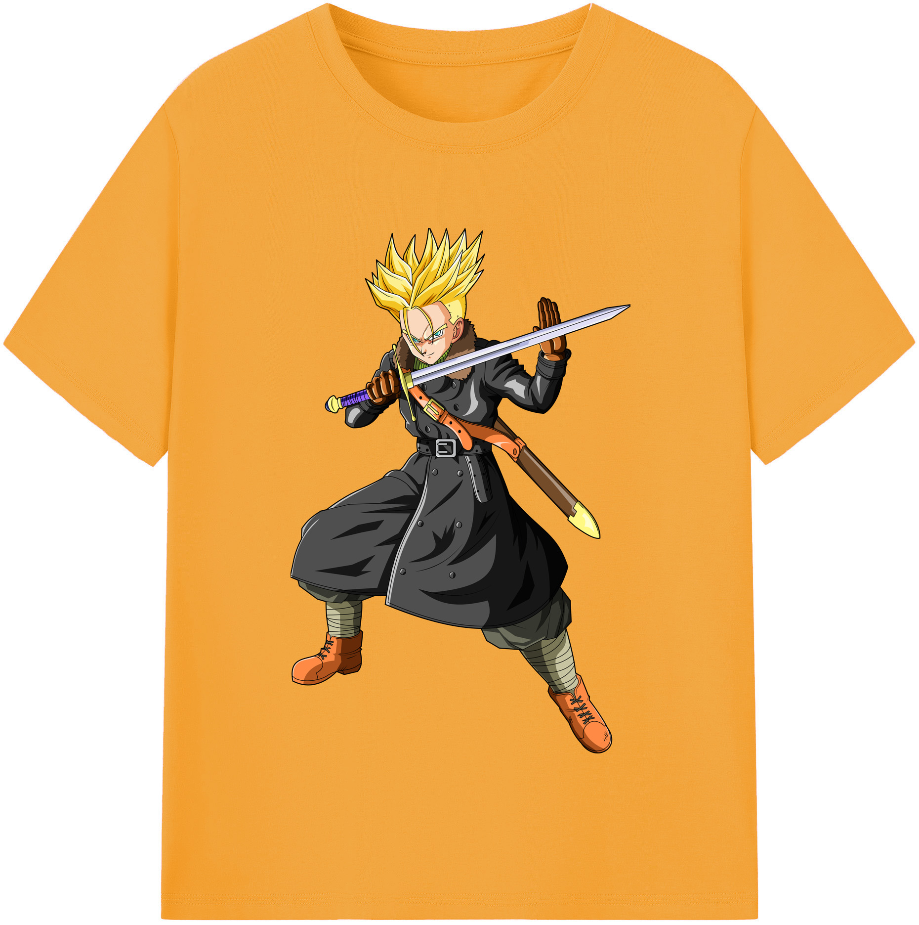 （画像用） ドラゴンボール トランクス（Torankusu）DRAGON BALL Trunks レディースカジュアルプリントTシャツ（綿100％）