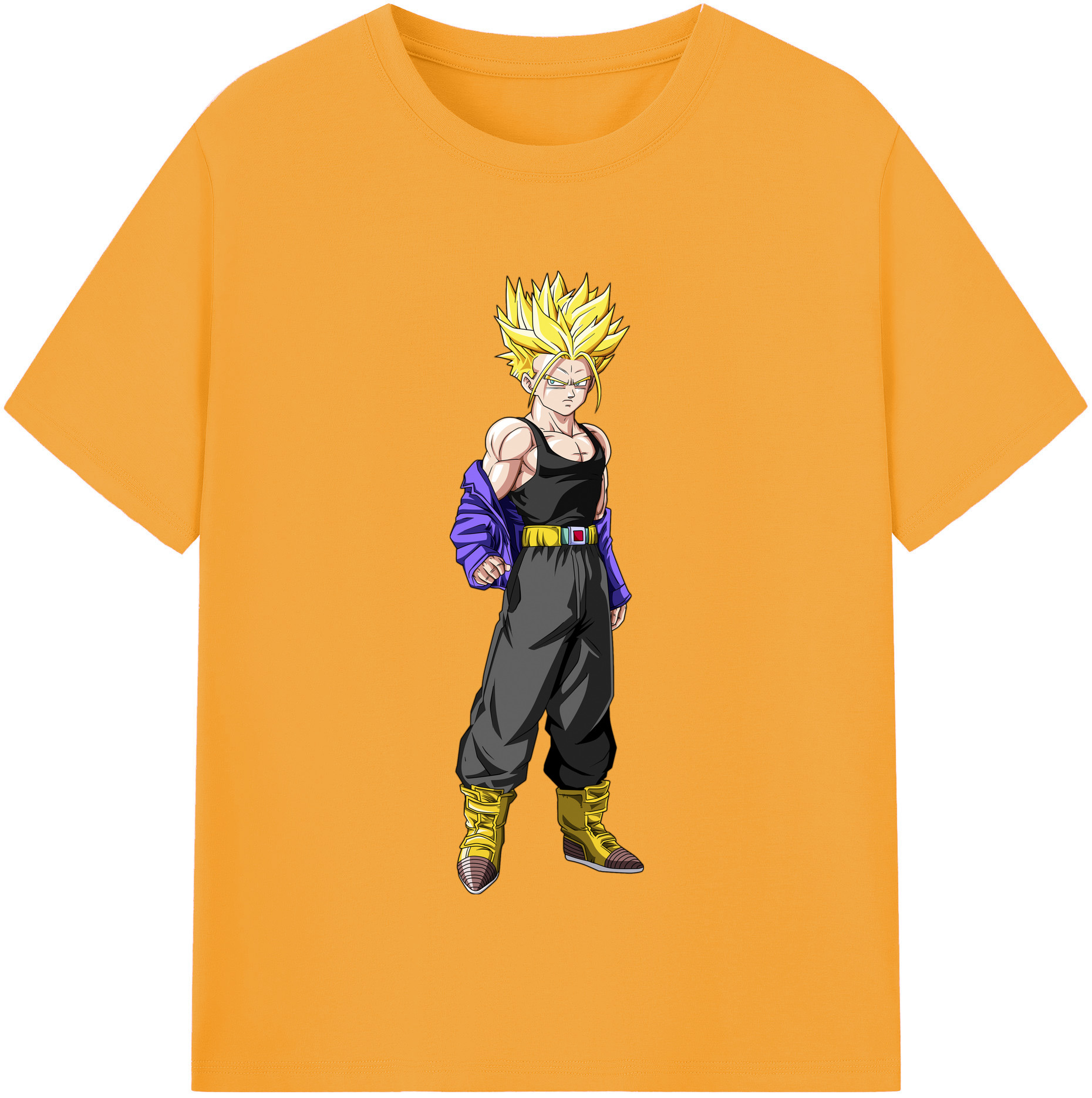 （画像用） ドラゴンボール トランクス（Torankusu）DRAGON BALL Trunks レディースカジュアルプリントTシャツ（綿100％）