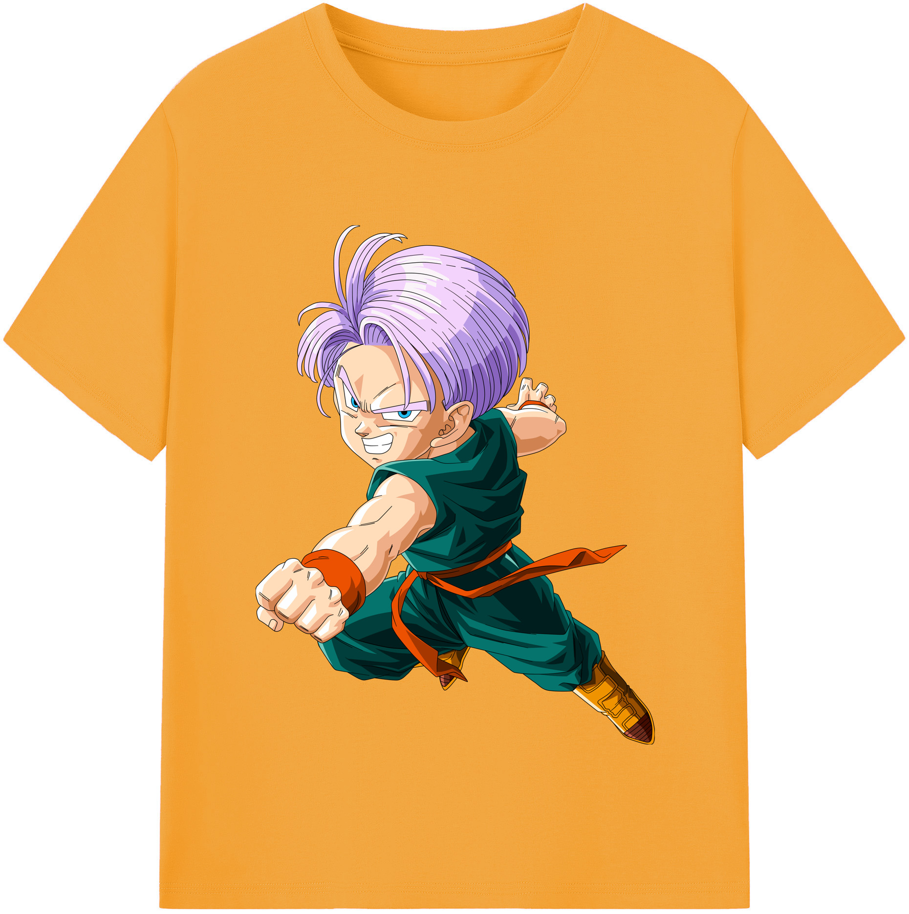 （画像用） ドラゴンボール トランクス（Torankusu）DRAGON BALL Trunks レディースカジュアルプリントTシャツ（綿100％）
