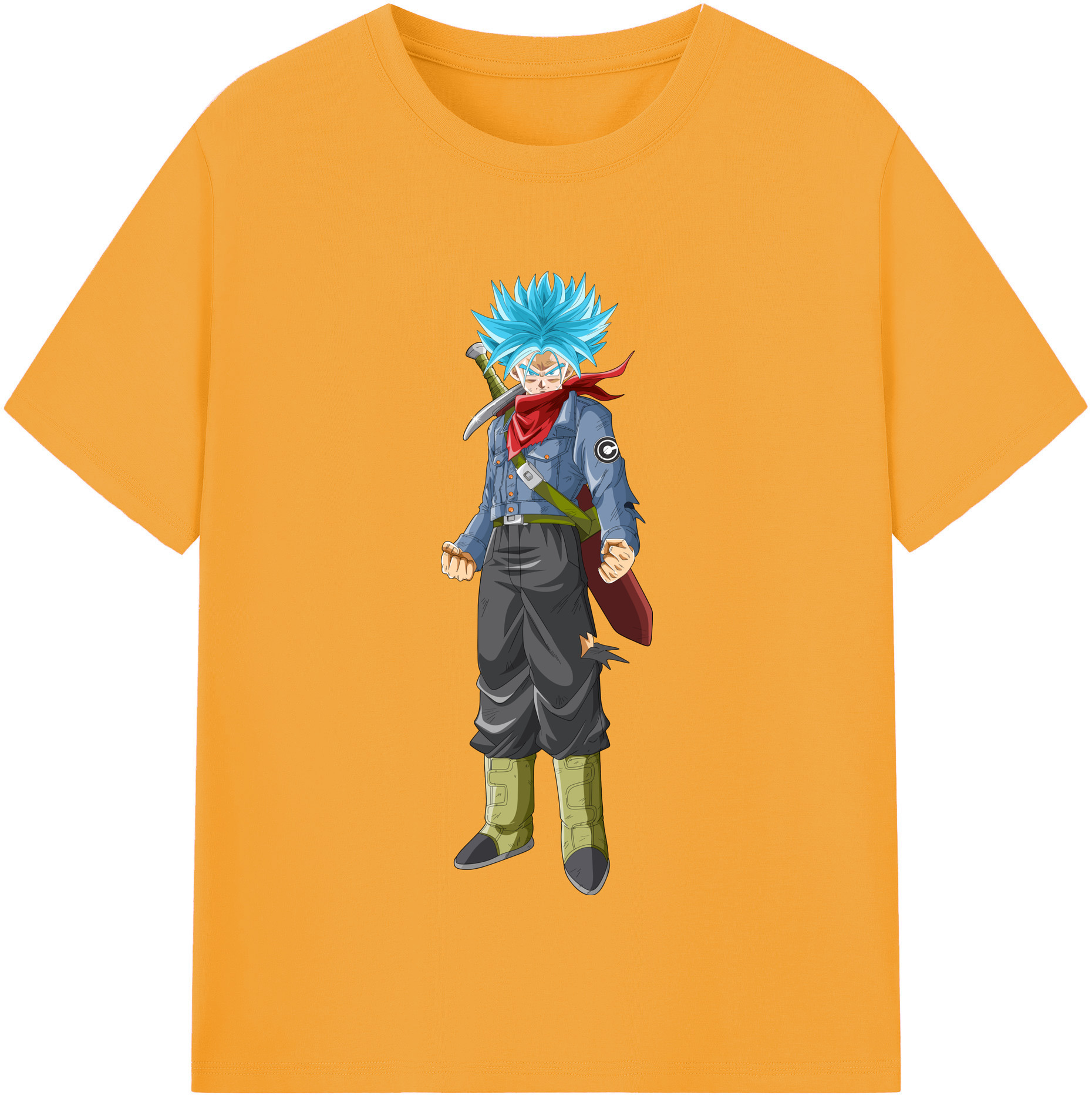 （画像用） ドラゴンボール トランクス（Torankusu）DRAGON BALL Trunks レディースカジュアルプリントTシャツ（綿100％）