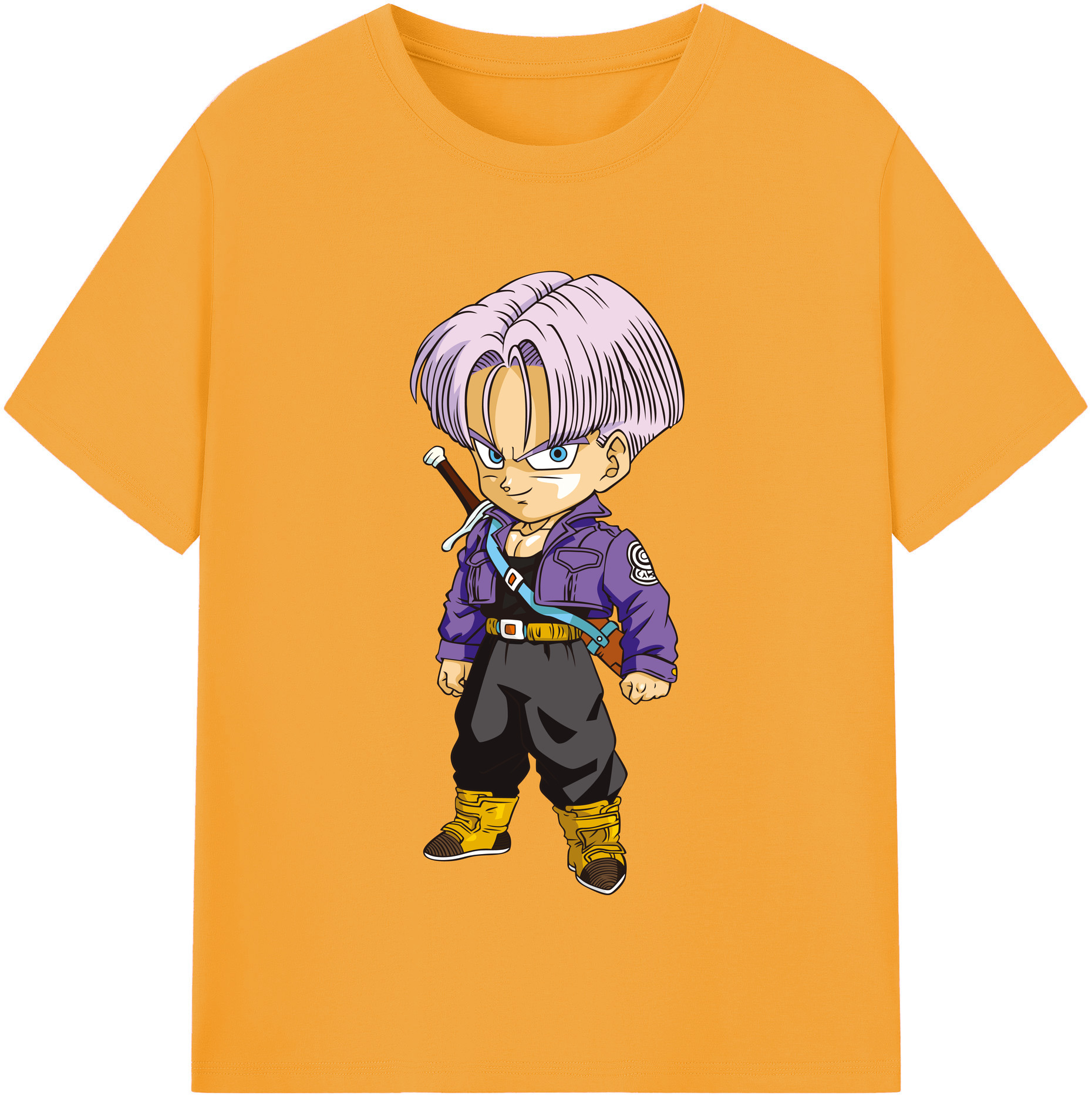 （画像用） ドラゴンボール トランクス（Torankusu）DRAGON BALL Trunks レディースカジュアルプリントTシャツ（綿100％）