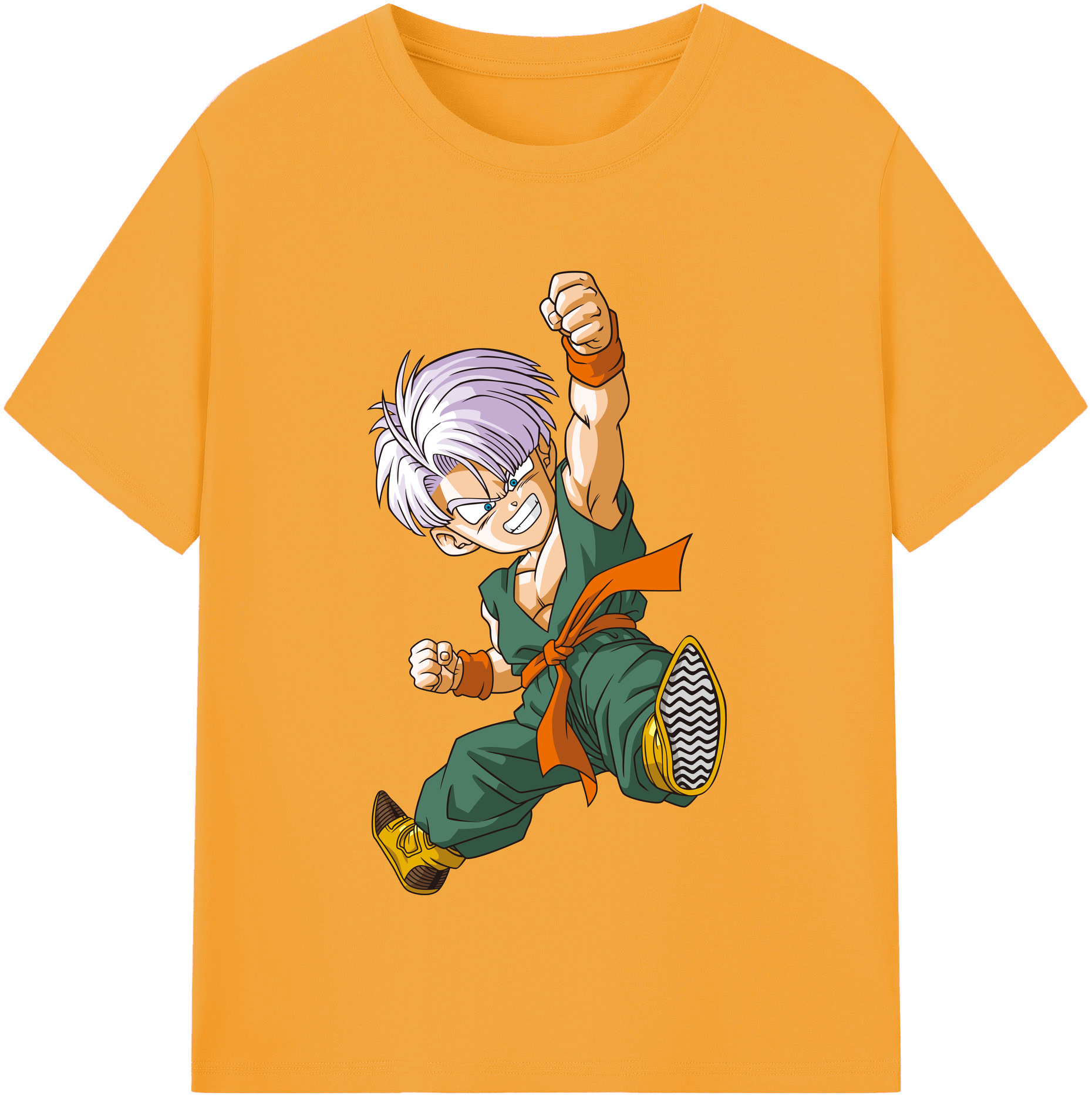 （画像用） ドラゴンボール トランクス（Torankusu）DRAGON BALL Trunks レディースカジュアルプリントTシャツ（綿100％）