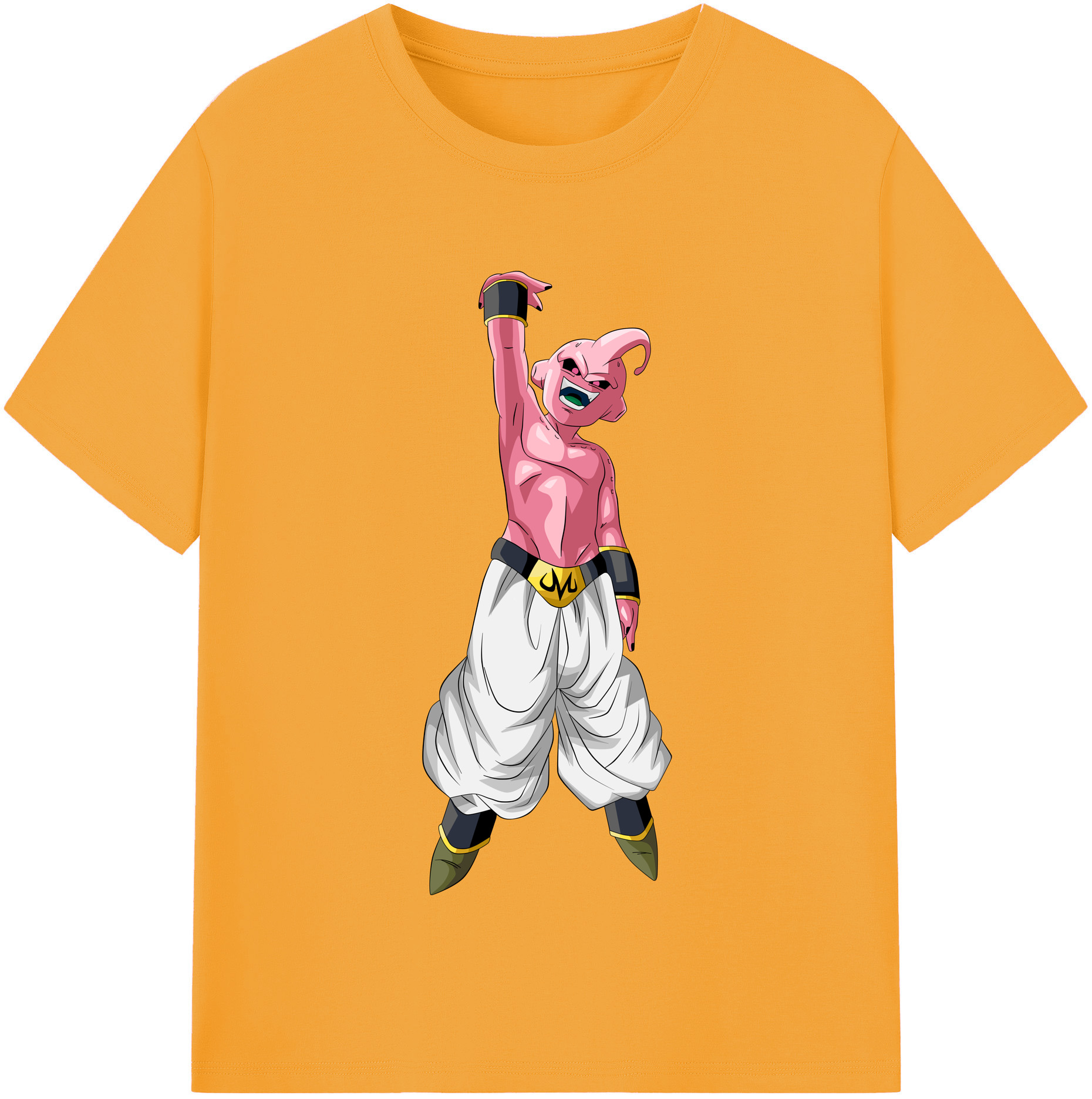 （画像用） ドラゴンボール 魔人ブウ DRAGON BALL Majin Buu レディースカジュアルプリントTシャツ（綿100％）