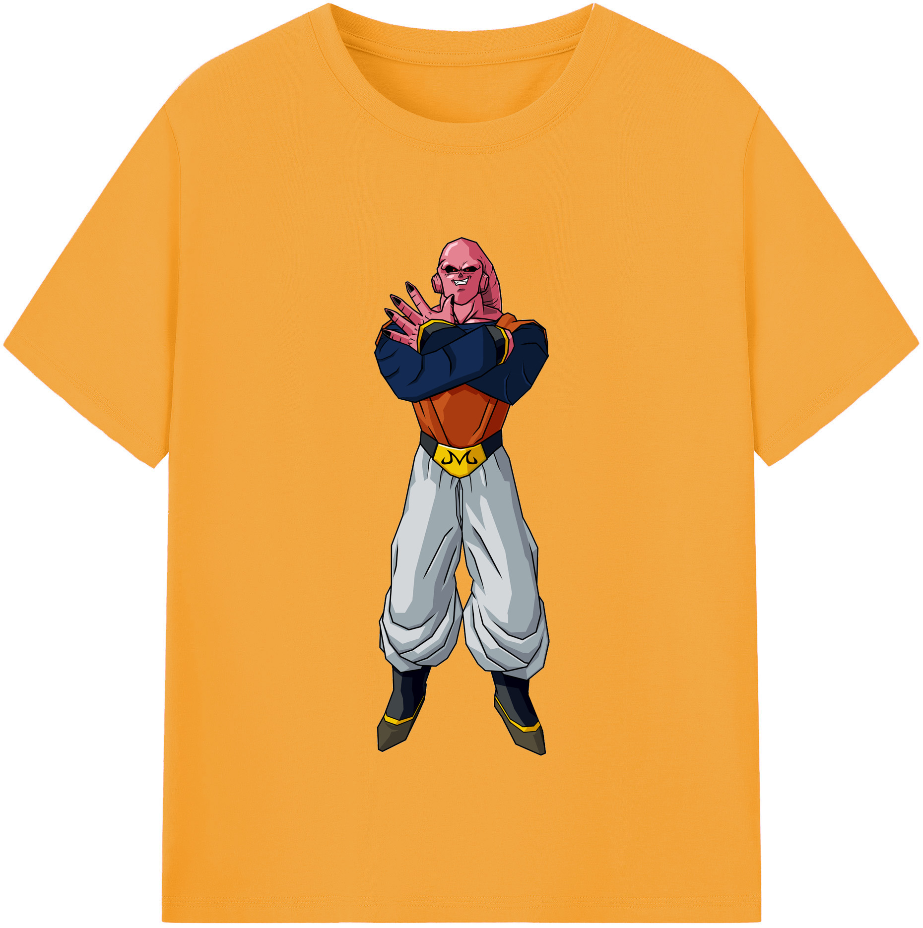 （画像用） ドラゴンボール 魔人ブウ DRAGON BALL Majin Buu レディースカジュアルプリントTシャツ（綿100％）