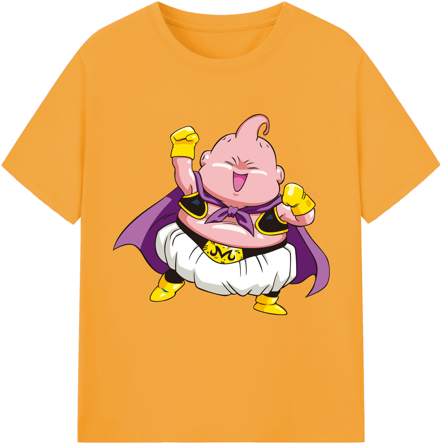 （画像用） ドラゴンボール 魔人ブウ DRAGON BALL Majin Buu レディースカジュアルプリントTシャツ（綿100％）