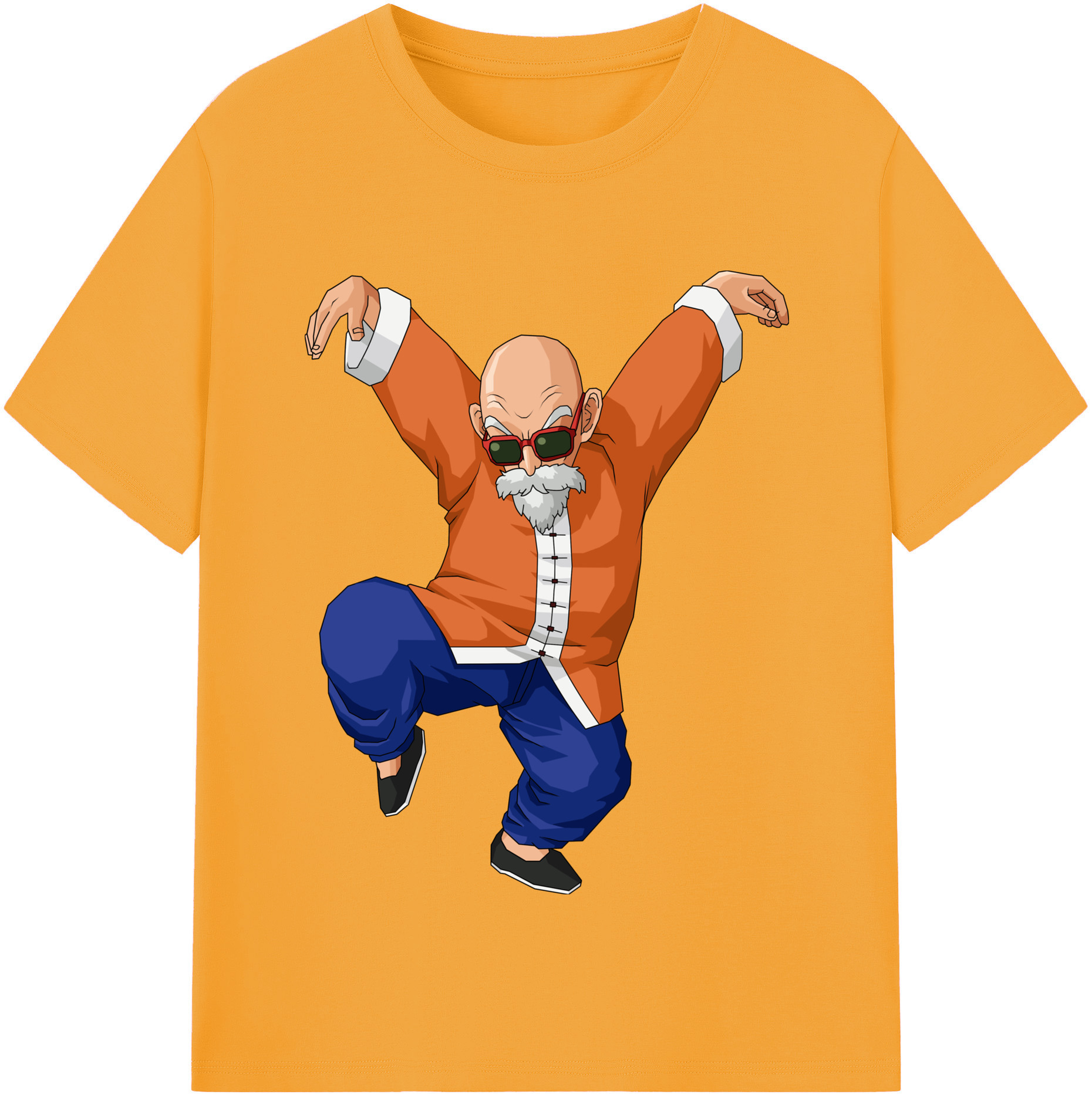 （画像用） ドラゴンボール 亀仙人（かめせんにん） DRAGON BALL Master Roshi Kame Sennin レディースカジュアルプリントTシャツ（綿100％）