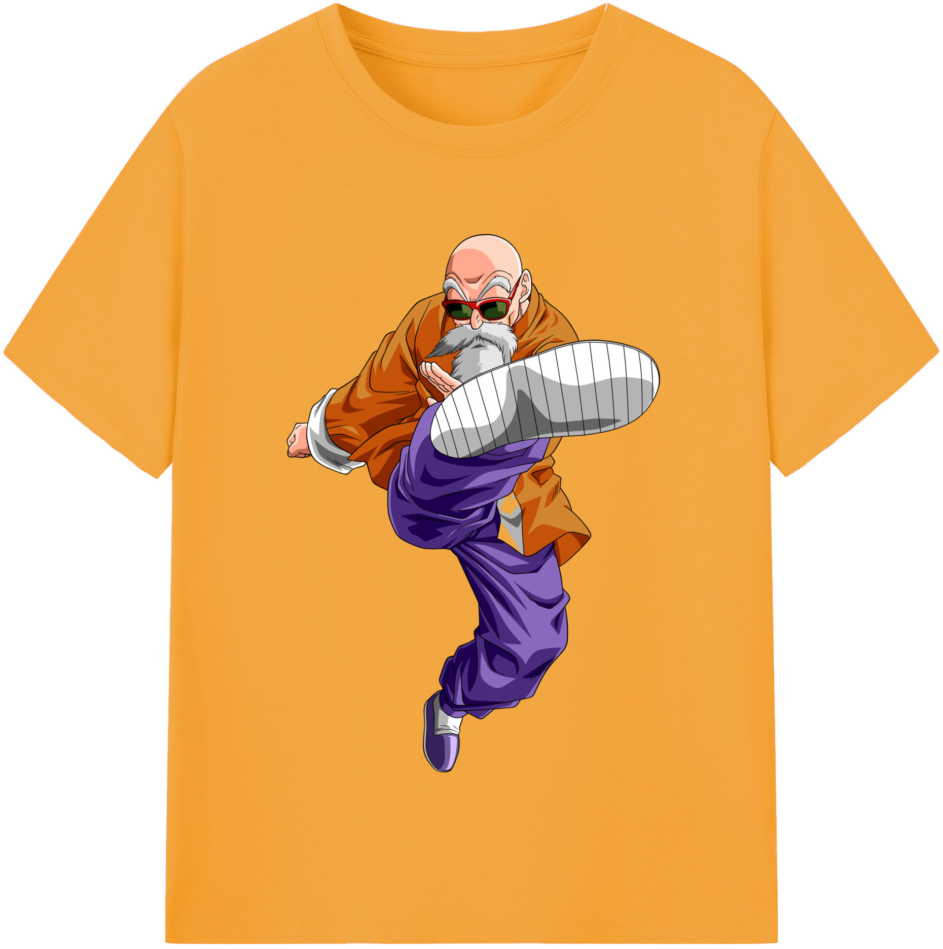 （画像用） ドラゴンボール 亀仙人（かめせんにん） DRAGON BALL Master Roshi Kame Sennin レディースカジュアルプリントTシャツ（綿100％）