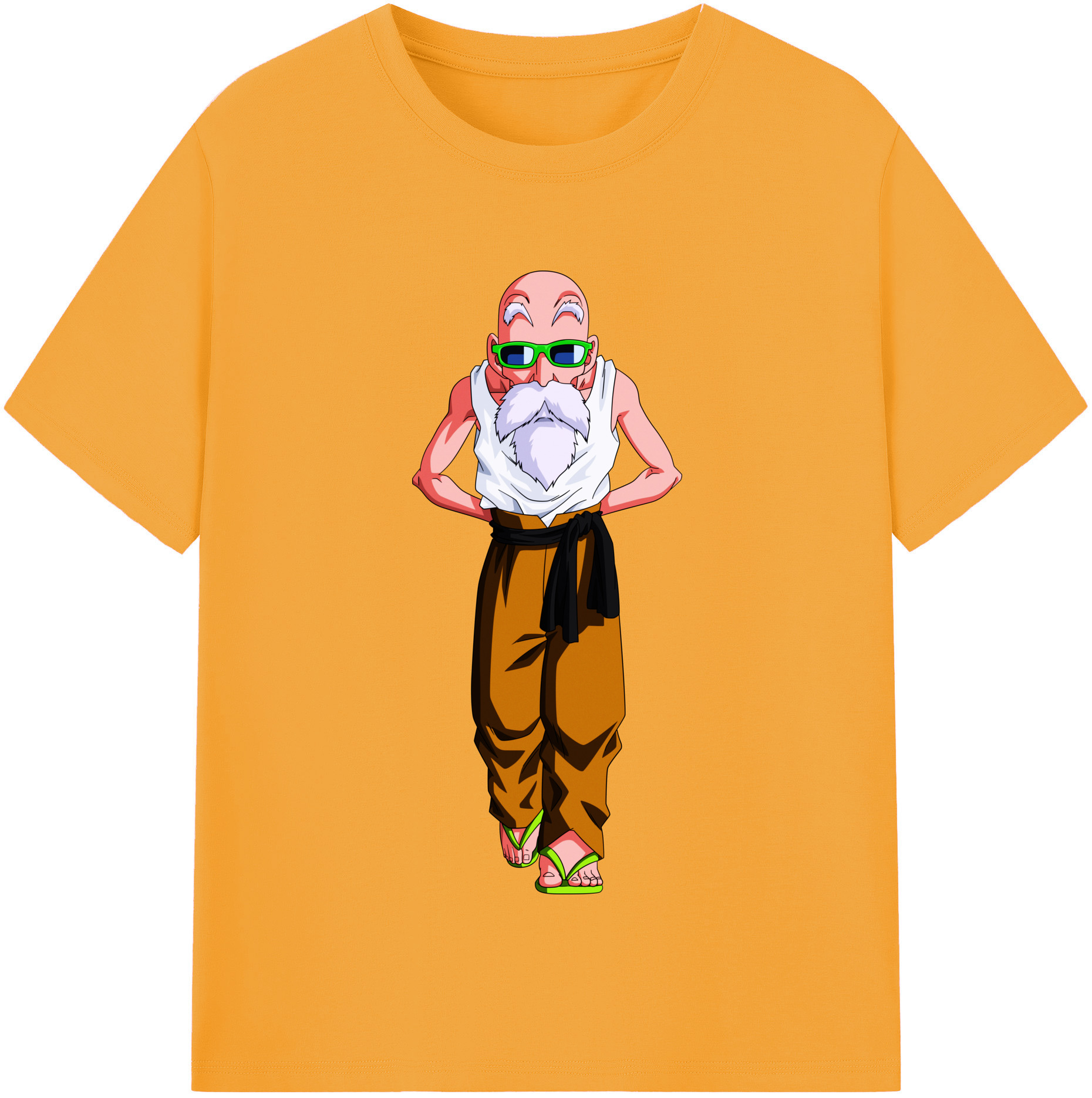 （画像用） ドラゴンボール 亀仙人（かめせんにん） DRAGON BALL Master Roshi Kame Sennin レディースカジュアルプリントTシャツ（綿100％）