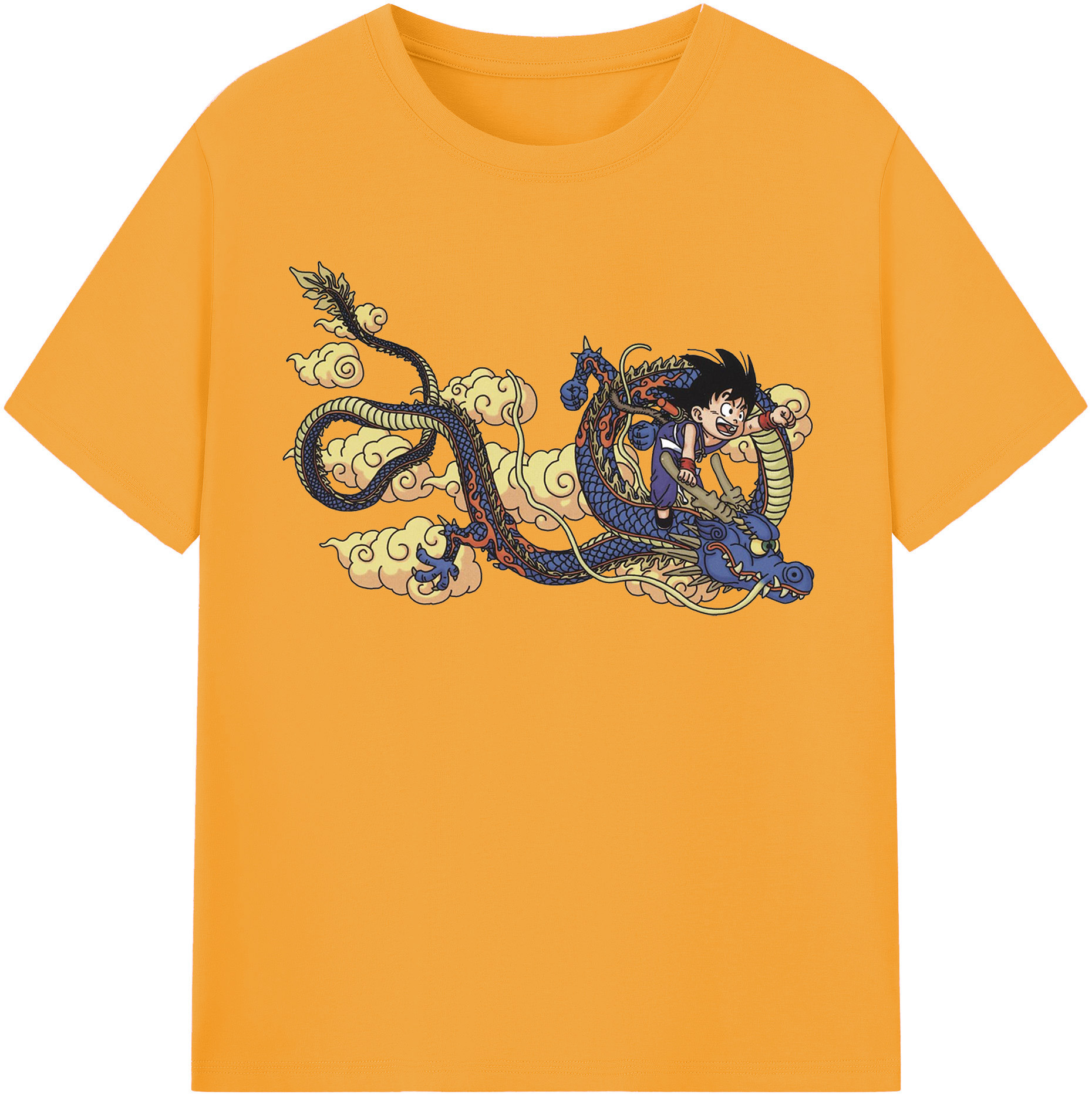 （画像用） ドラゴンボール 神龍 シェンロン DRAGON BALL Shenron レディースカジュアルプリントTシャツ（綿100％）