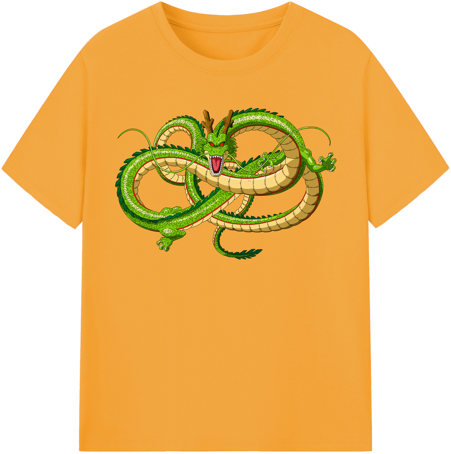 （画像用） ドラゴンボール 神龍 シェンロン DRAGON BALL Shenron レディースカジュアルプリントTシャツ（綿100％）