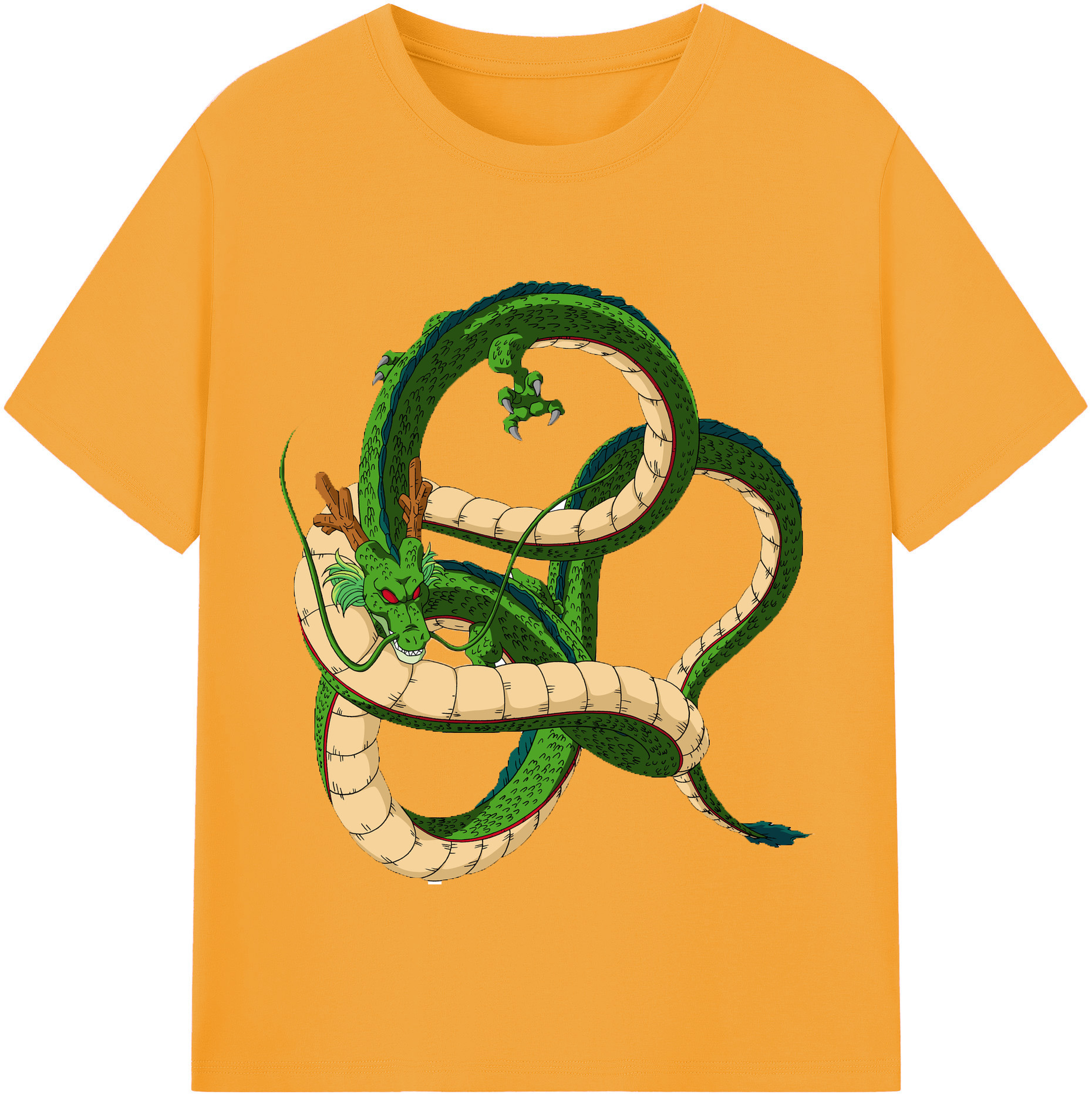 （画像用） ドラゴンボール 神龍 シェンロン DRAGON BALL Shenron レディースカジュアルプリントTシャツ（綿100％）