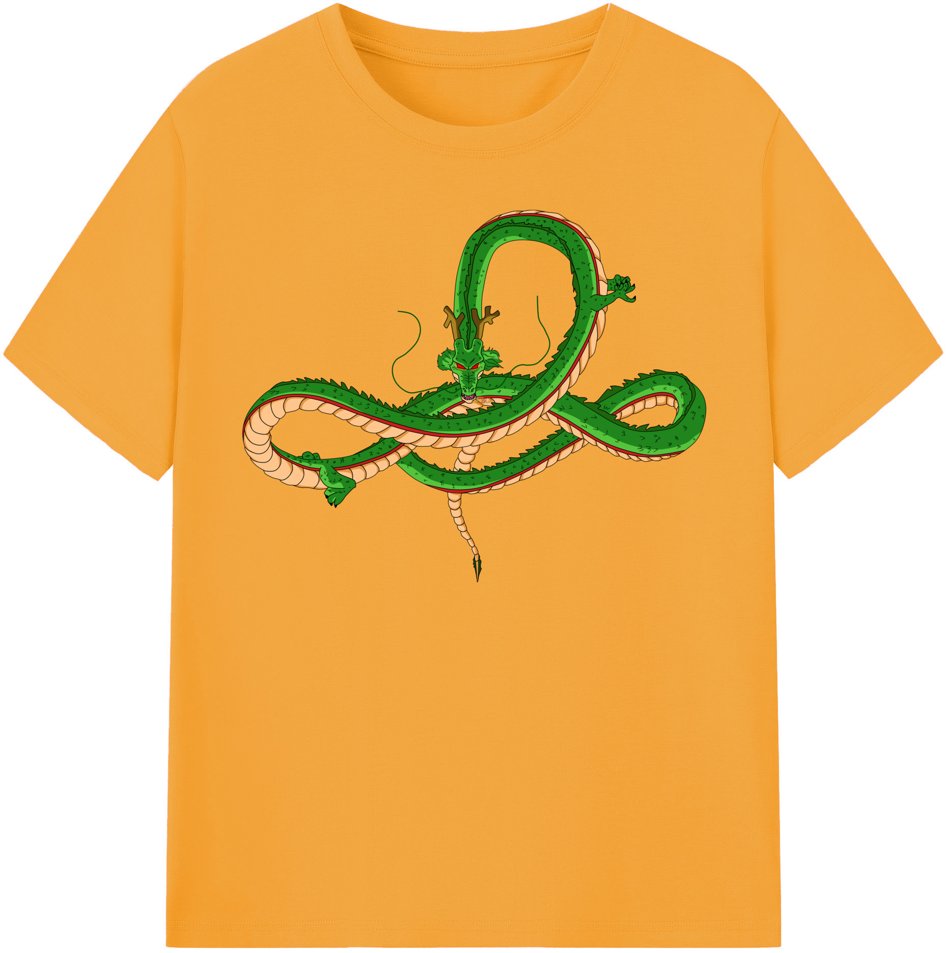 （画像用） ドラゴンボール 神龍 シェンロン DRAGON BALL Shenron レディースカジュアルプリントTシャツ（綿100％）