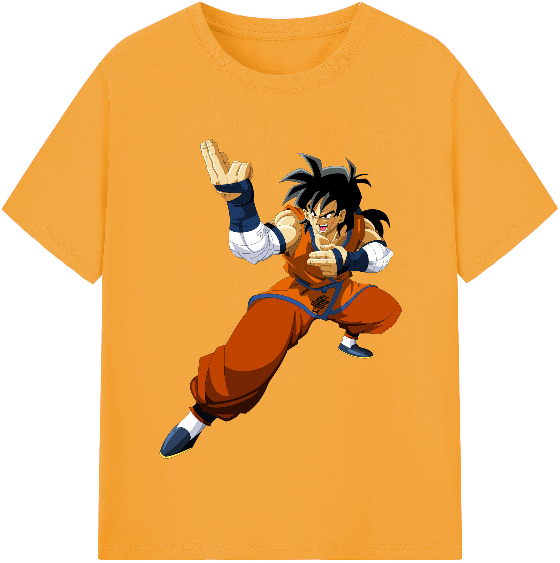 （画像用） ドラゴンボール ヤムチャ DRAGON BALL Yamcha レディースカジュアルプリントTシャツ（綿100％）