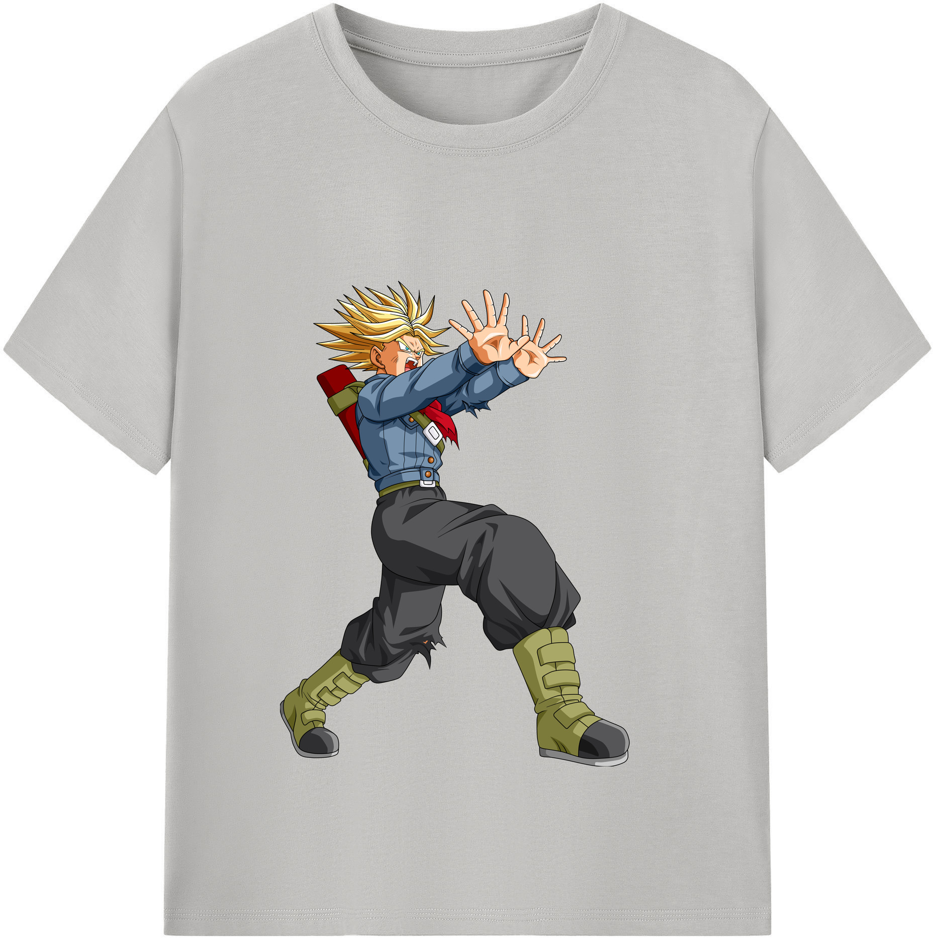 （画像用） ドラゴンボール トランクス（Torankusu）DRAGON BALL Trunks レディースカジュアルプリントTシャツ（綿100％）