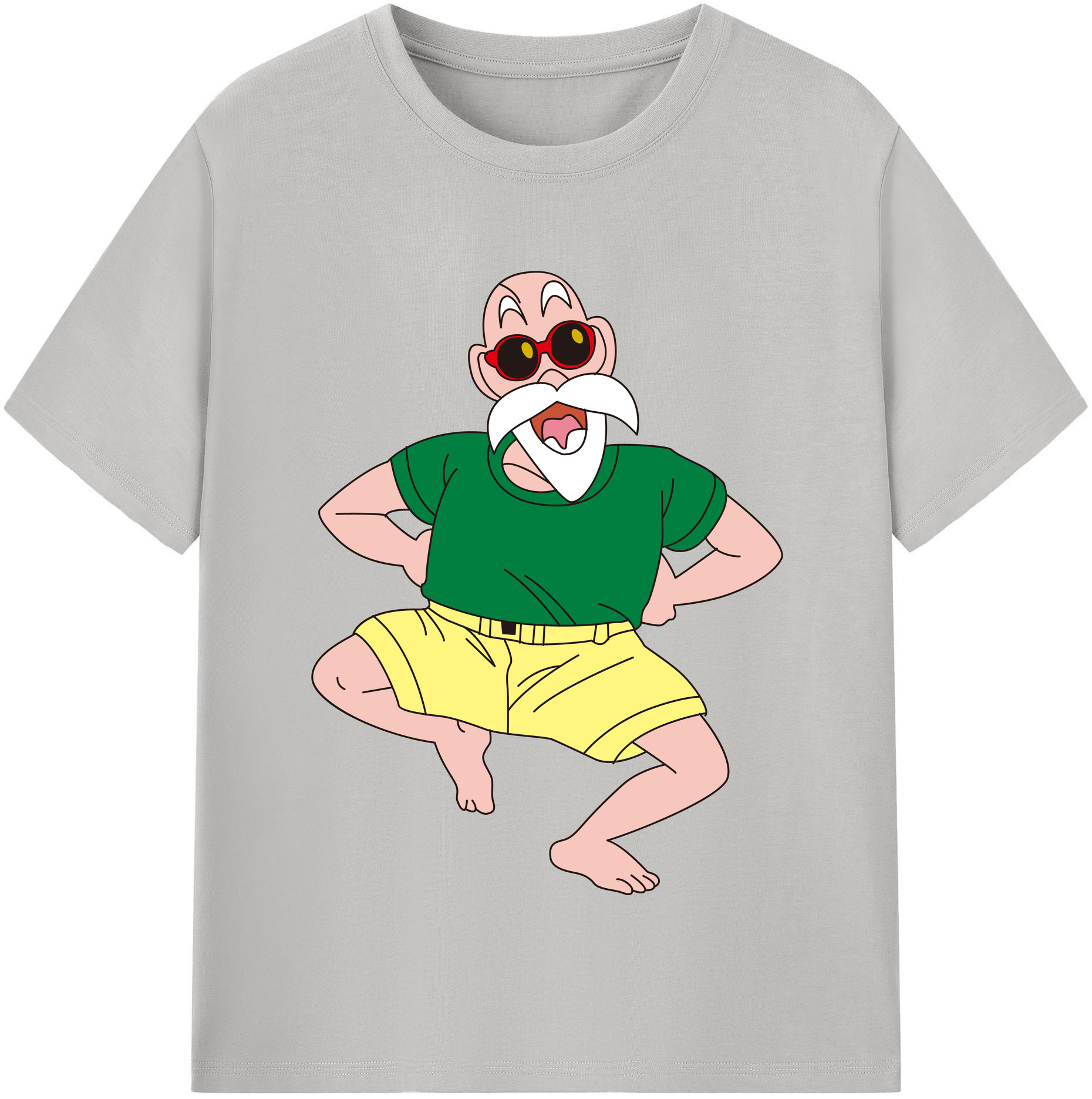 （画像用） ドラゴンボール 亀仙人（かめせんにん） DRAGON BALL Master Roshi Kame Sennin レディースカジュアルプリントTシャツ（綿100％）